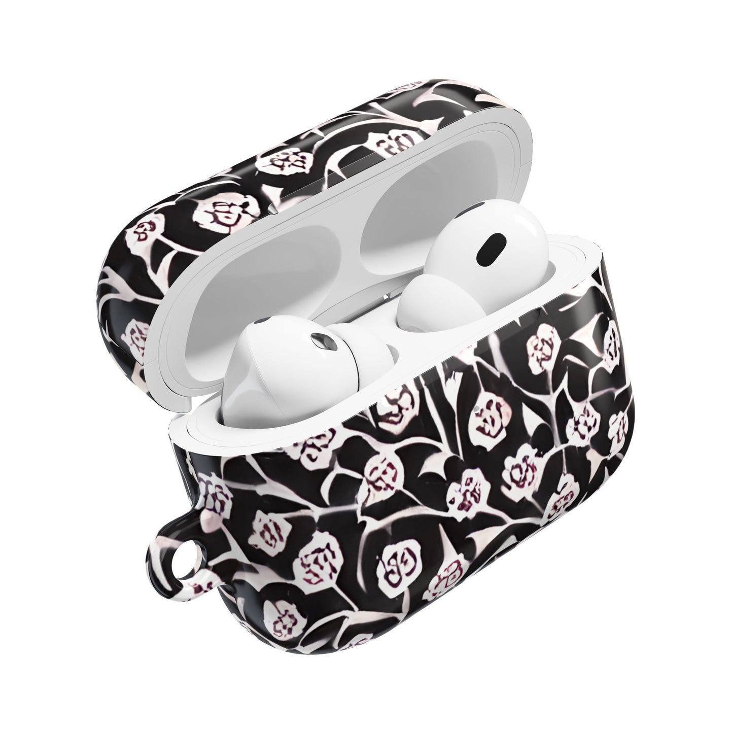 Abstract Black & White Floral AirPod Cases