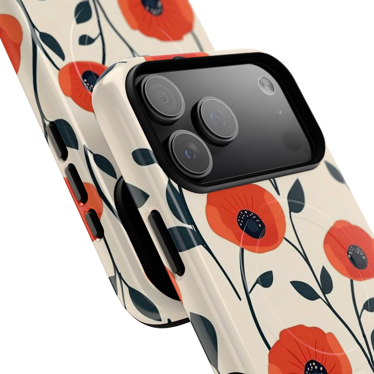 Poppy Fields Tough Magnetic Phone Case
