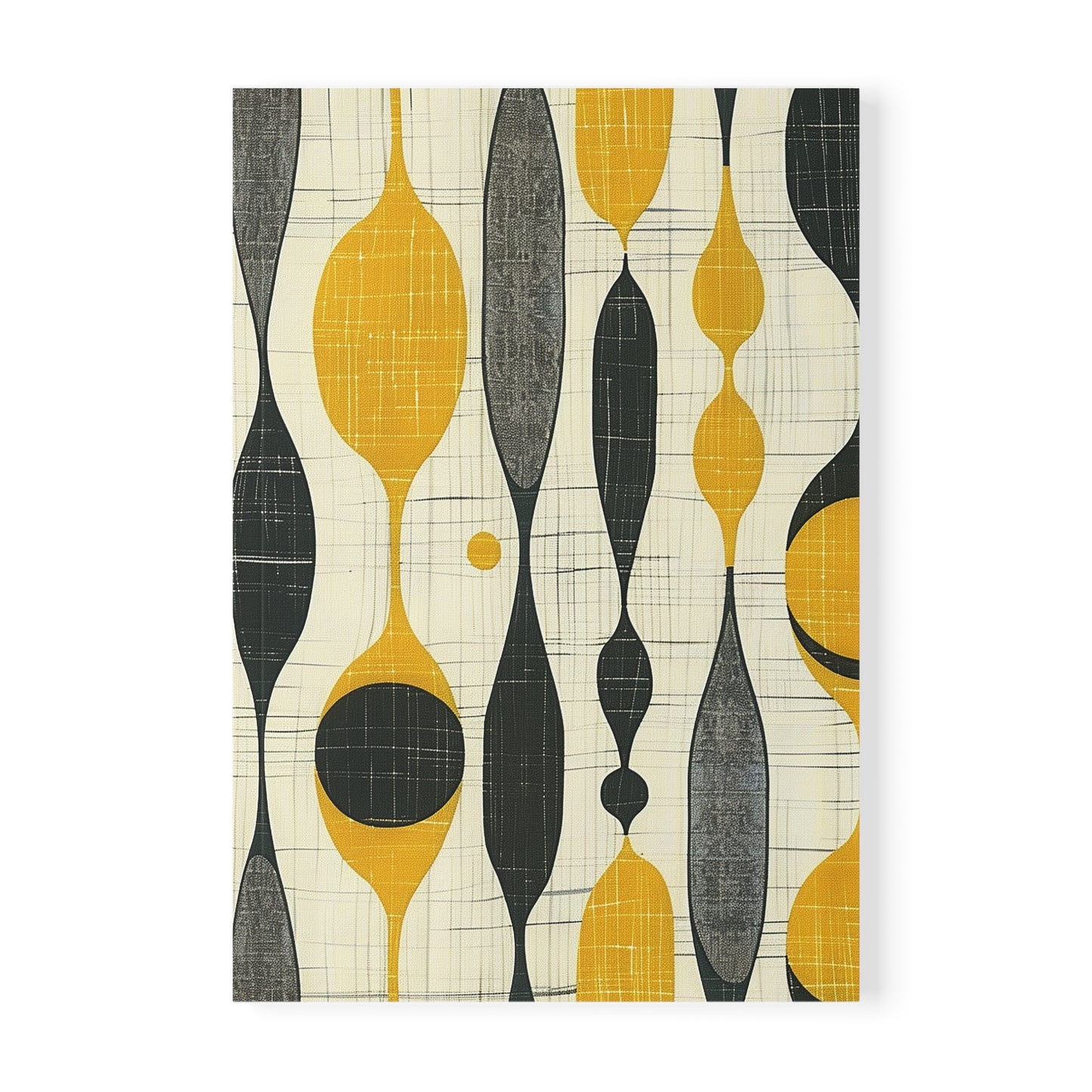 Atomic Garden Mid-Century Modern Design Softcover Notebook, A5
