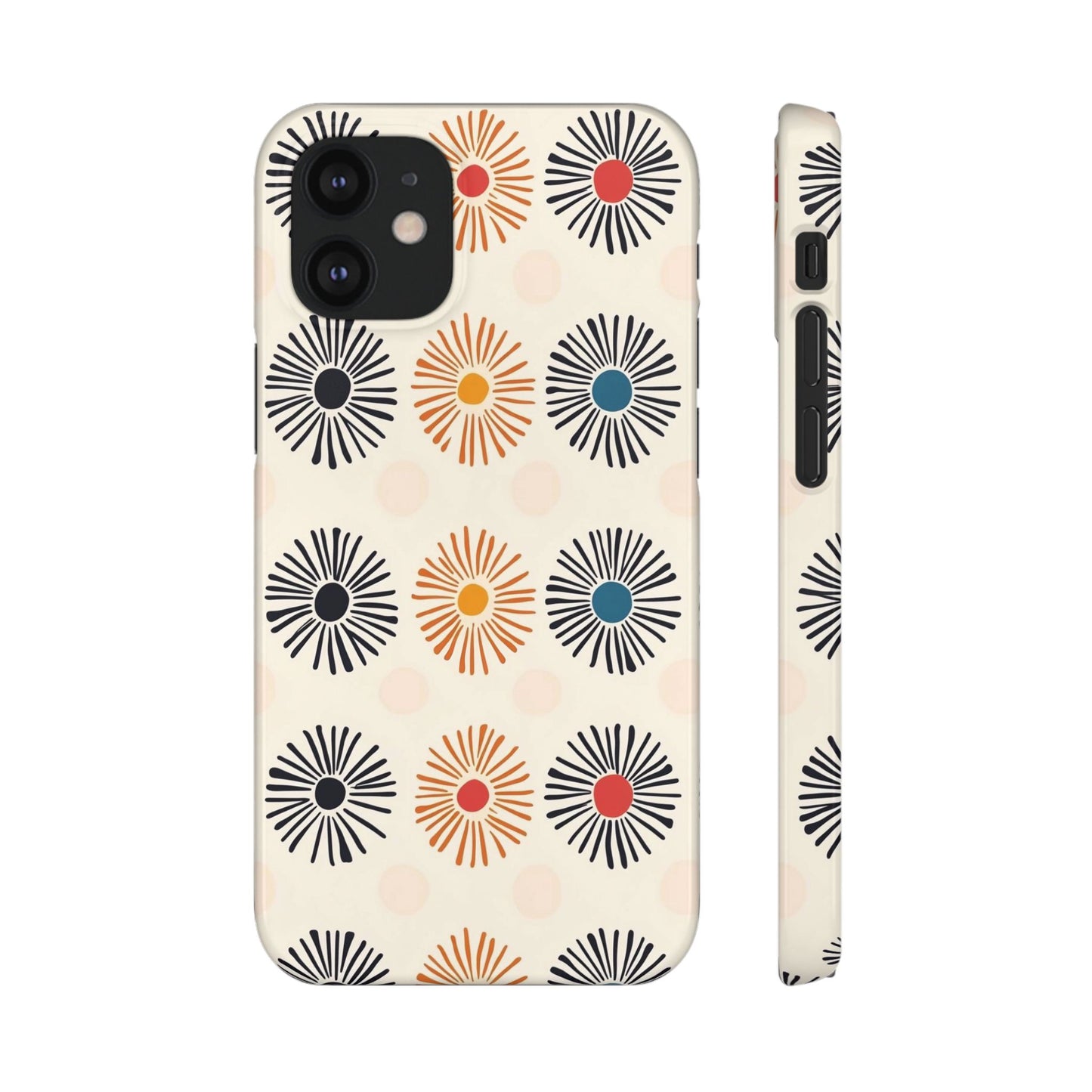 Burstwise Colorful Floral Snap Case