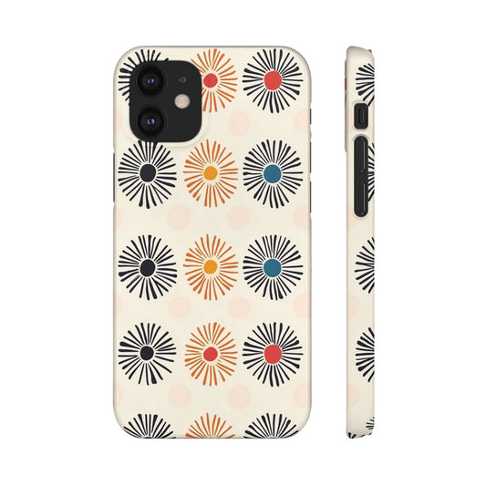 Burstwise Colorful Floral Snap Case