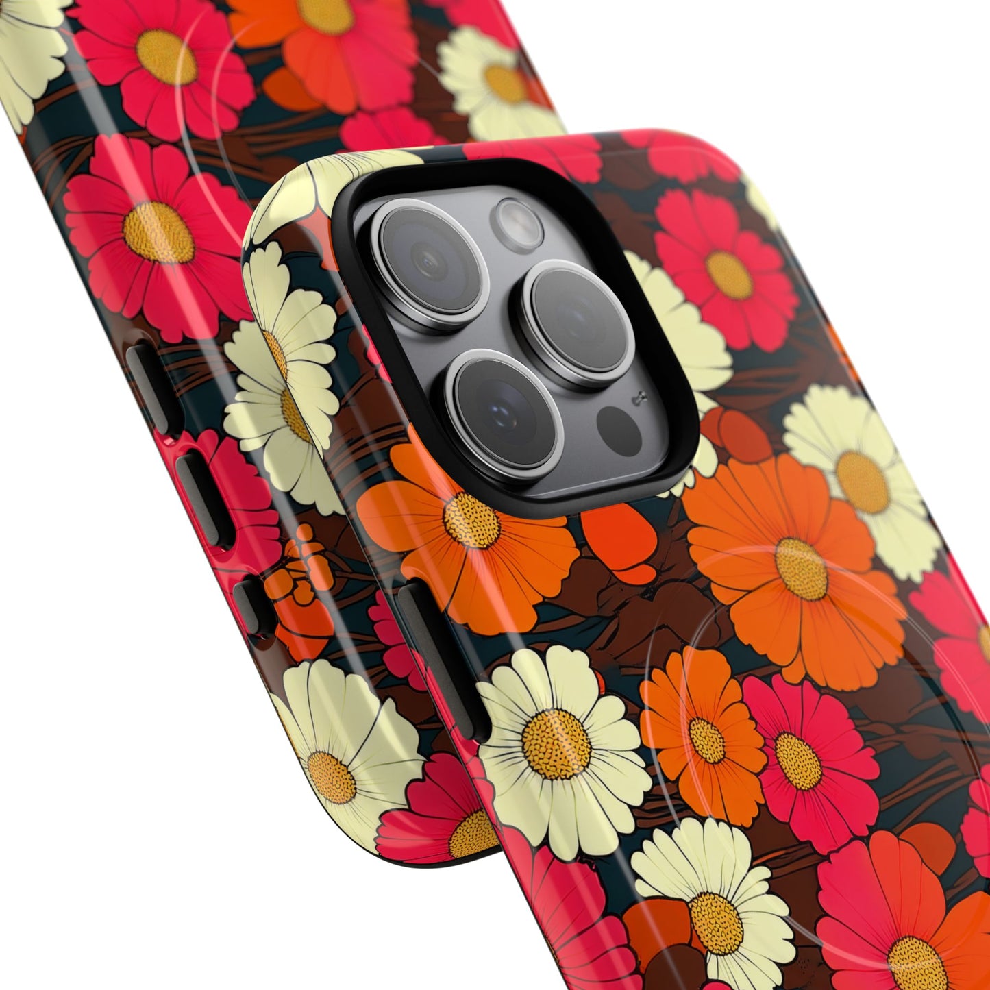 Flower Power Vintage Phone Tough Magnetic Case