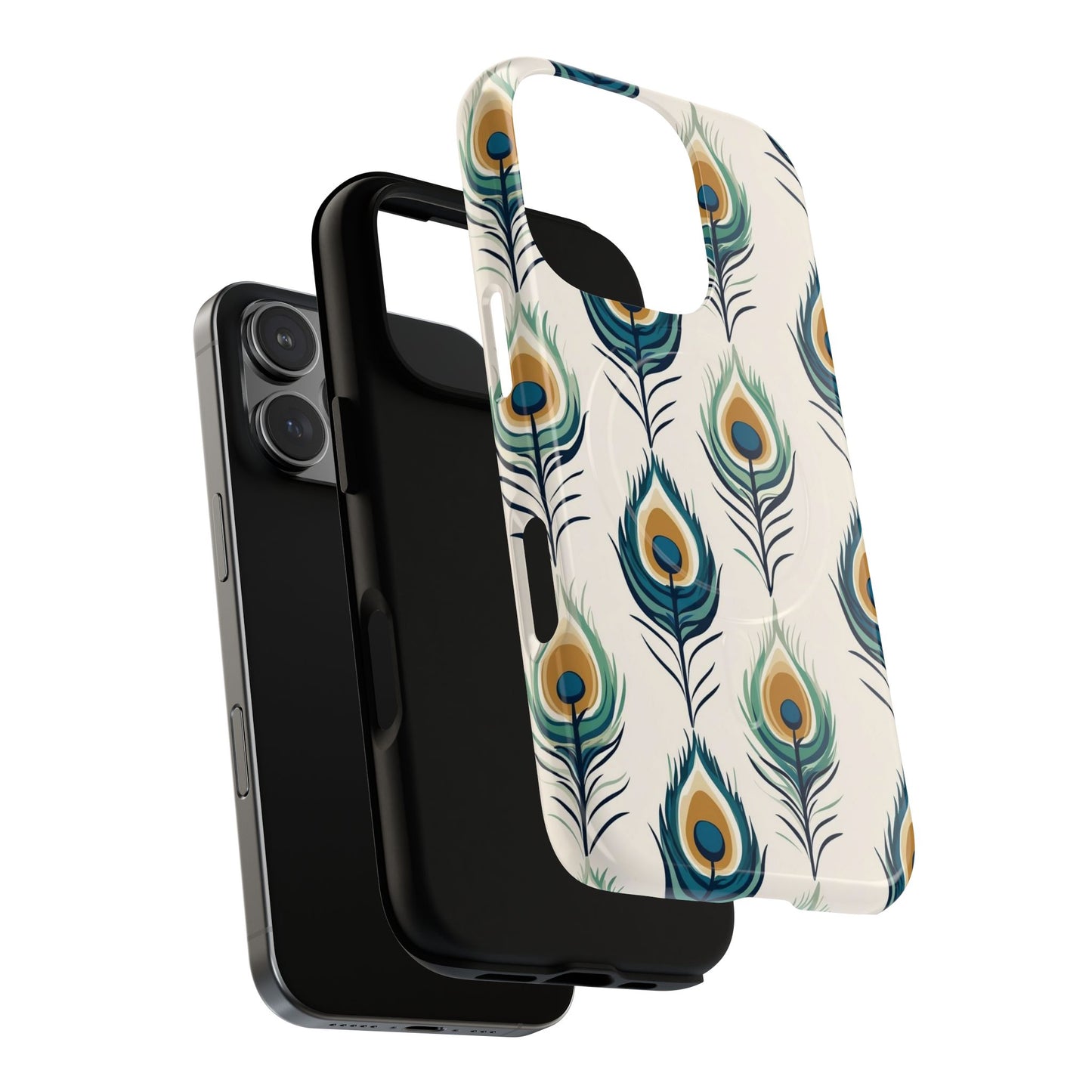 Peacock Feather Phone Tough Magnetic Case