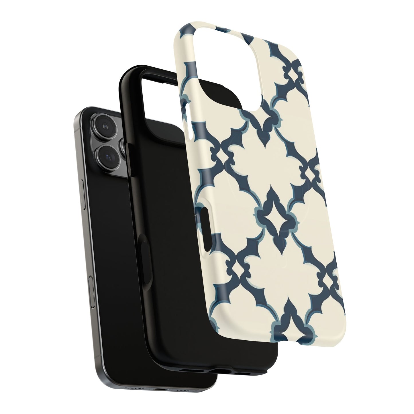 Midnight Quatrefoil Tough Magnetic Case