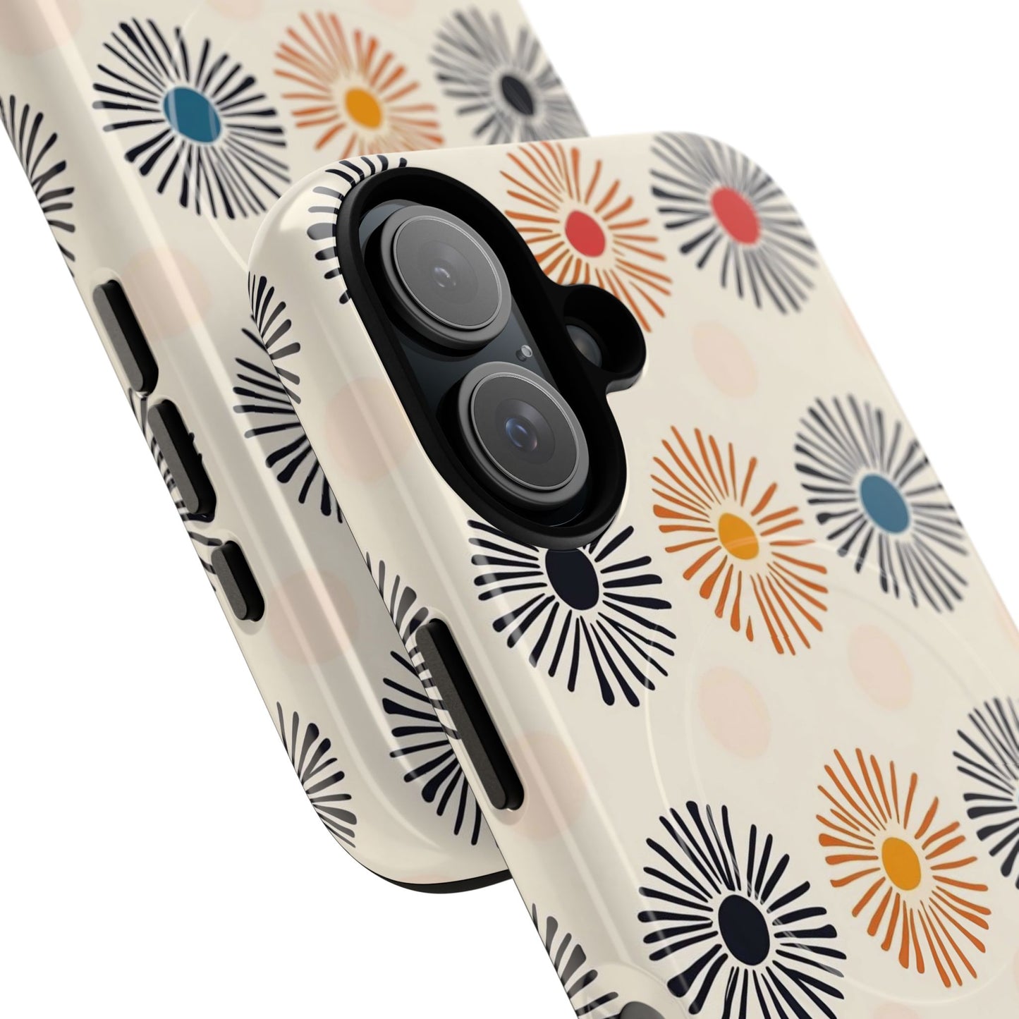 Burstwise Colorful Floral Tough Magnetic Case