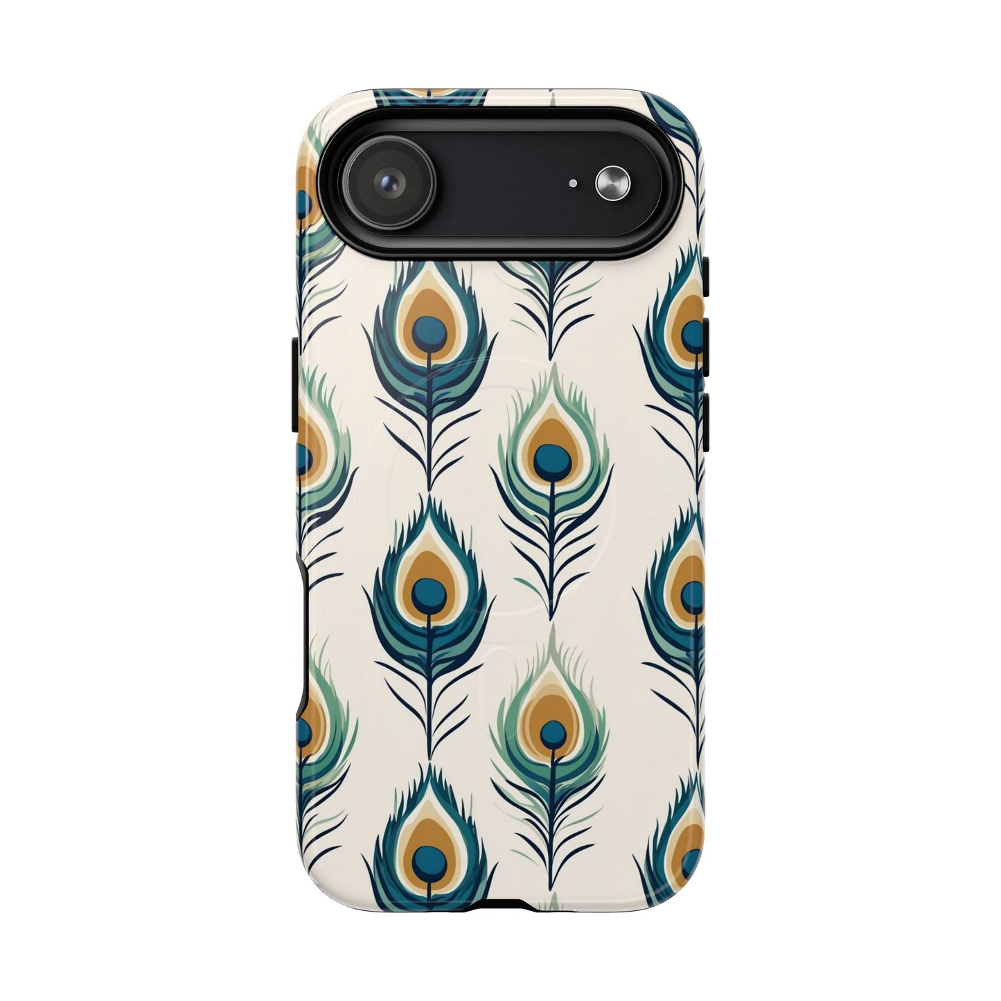 Peacock Feather Phone Tough Magnetic Case