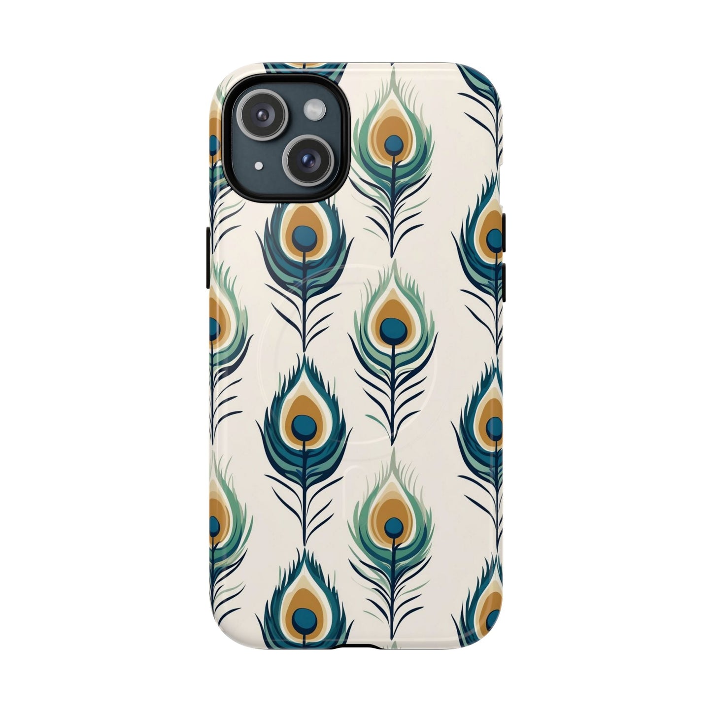 Peacock Feather Phone Tough Magnetic Case