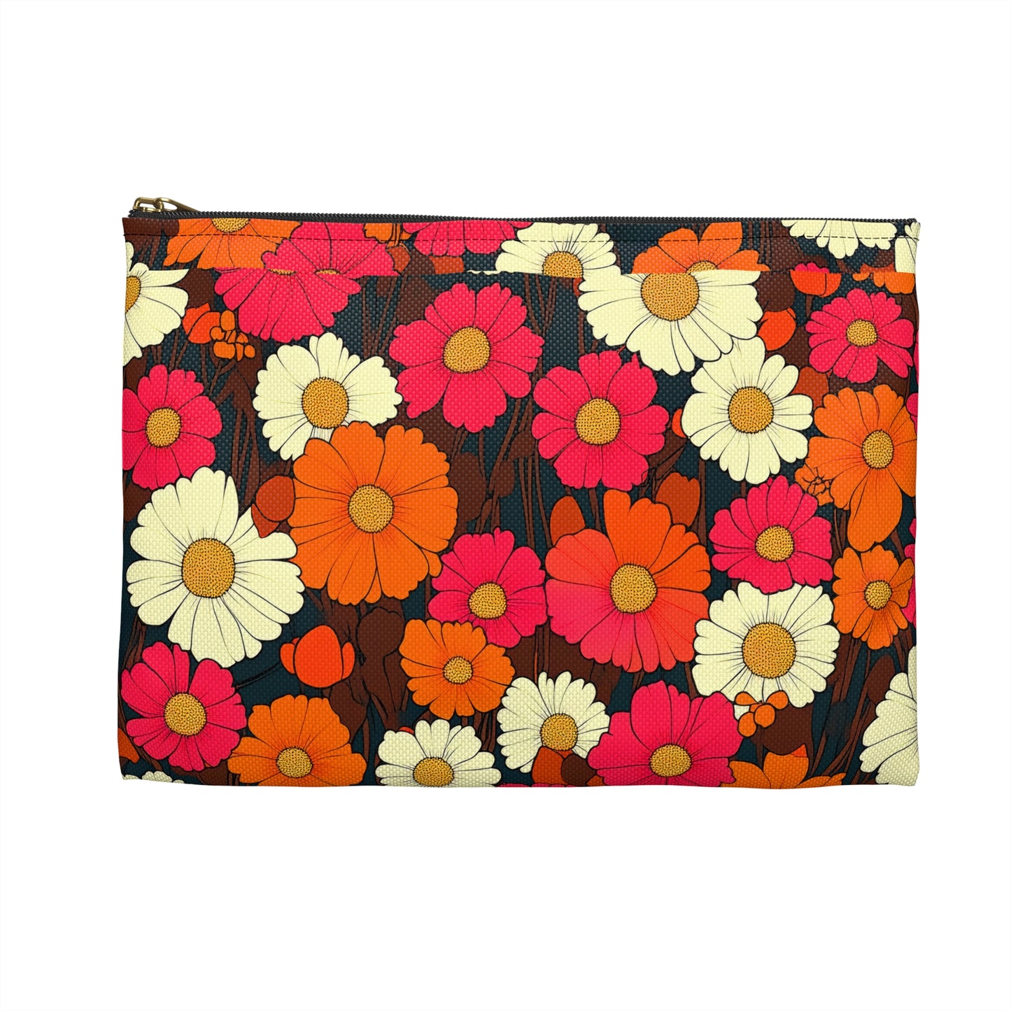 Retro Blooms Accessory Pouch