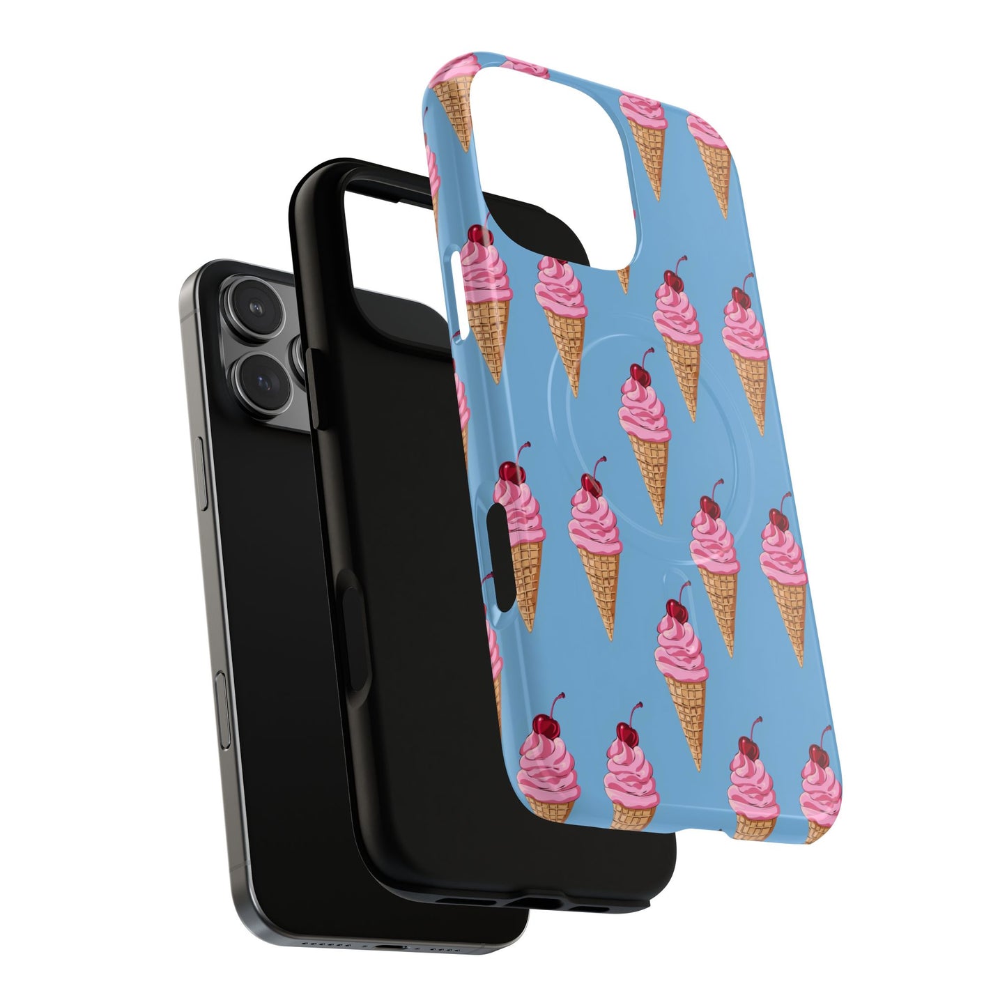 Cherry Swirl Tough Magnetic Phone Case