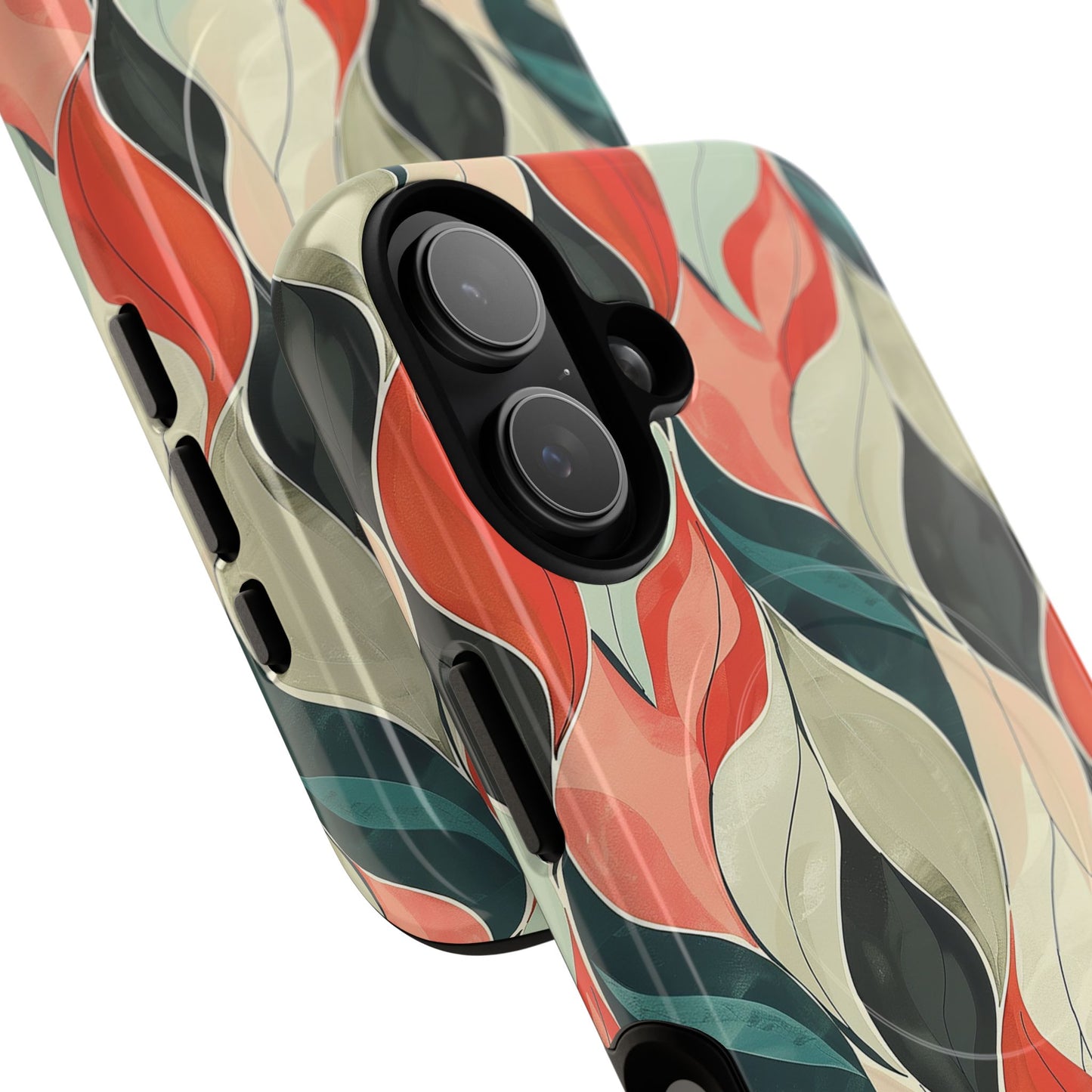 Soft Swirl Floral Tough Magnetic Case