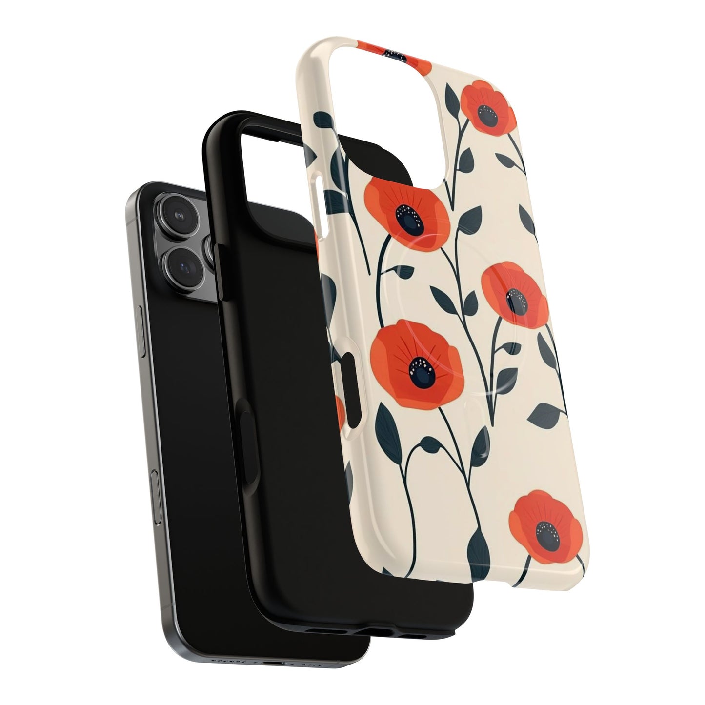 Poppy Fields Tough Magnetic Phone Case