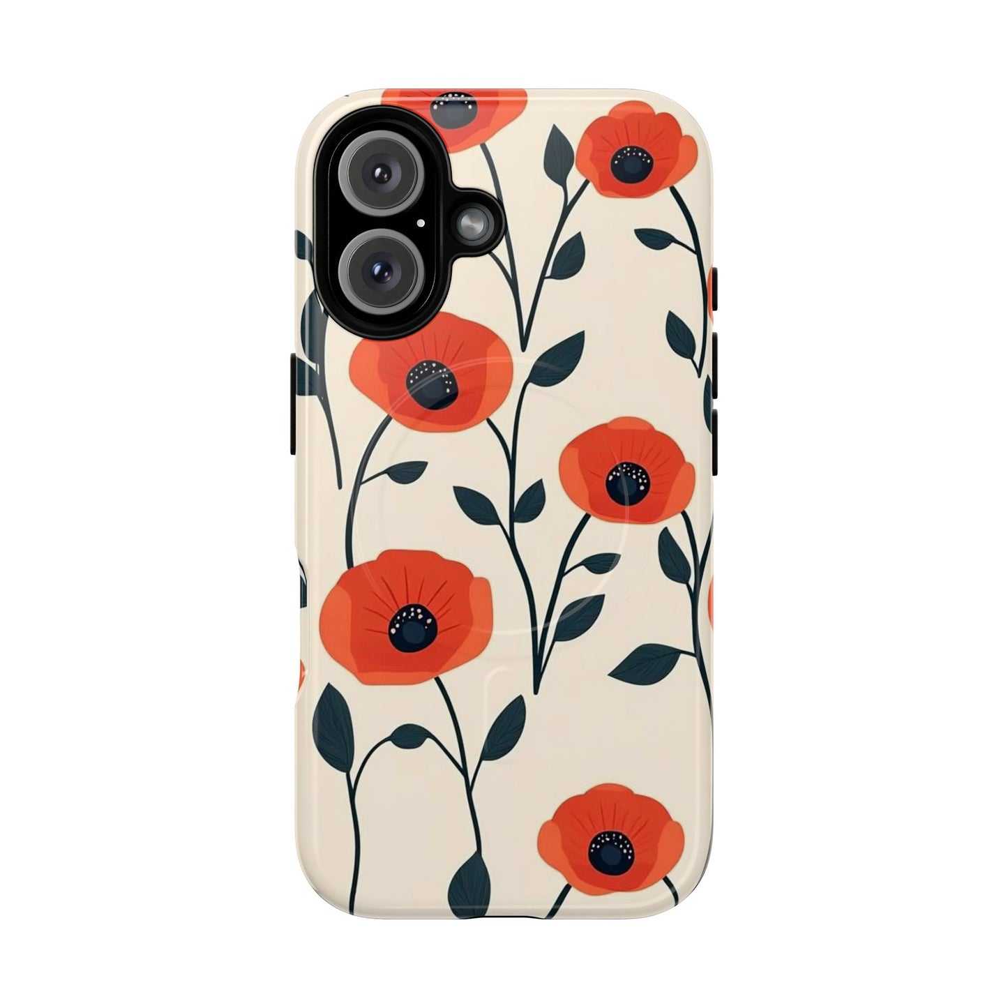 Poppy Fields Tough Magnetic Phone Case