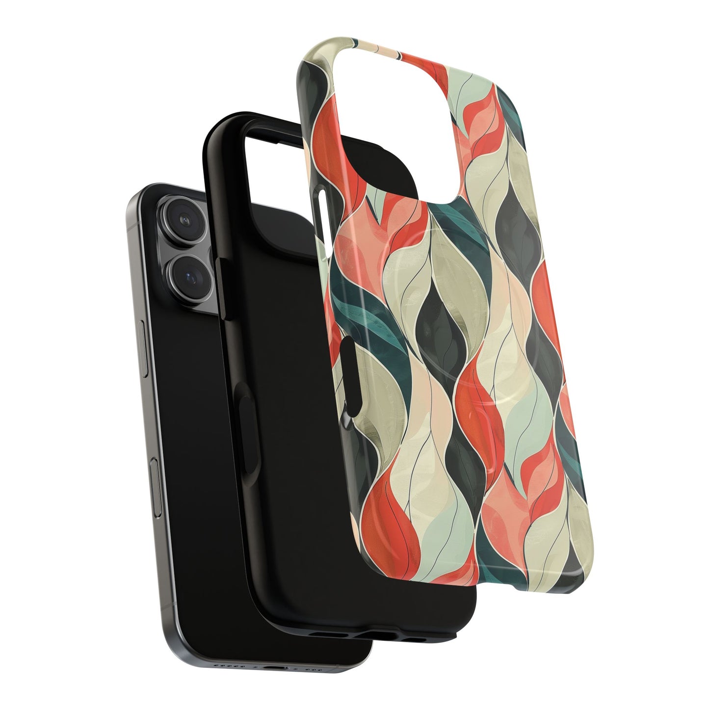 Soft Swirl Floral Tough Magnetic Case