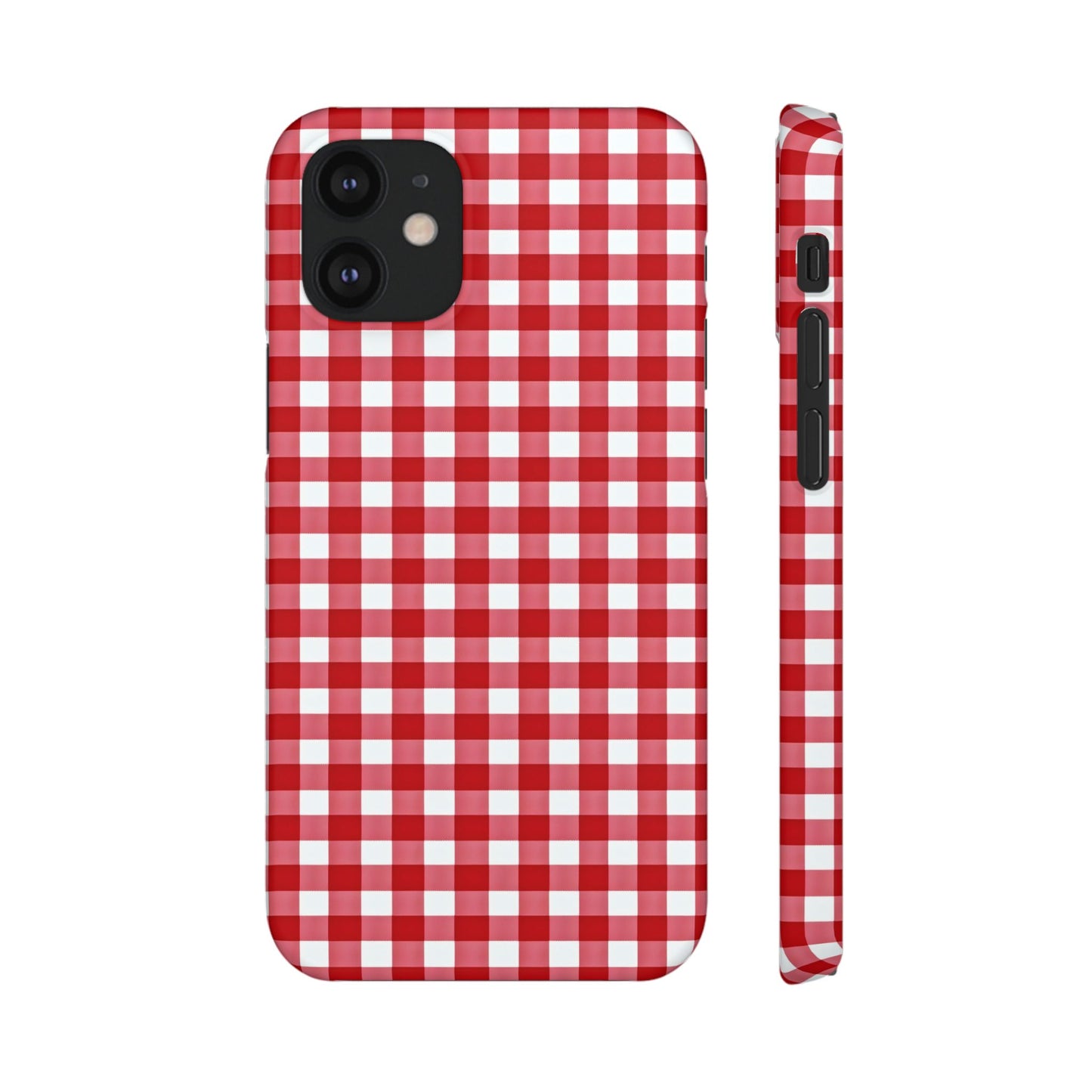 Red Plaid Snap Phone Case