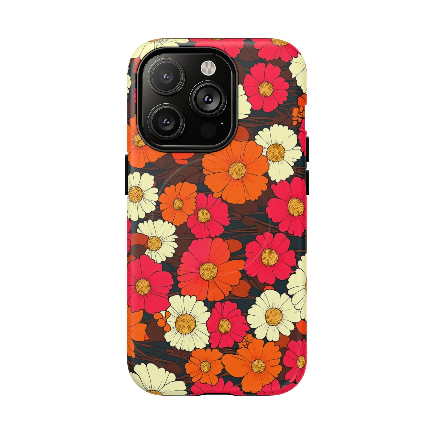 Flower Power Vintage Phone Tough Magnetic Case