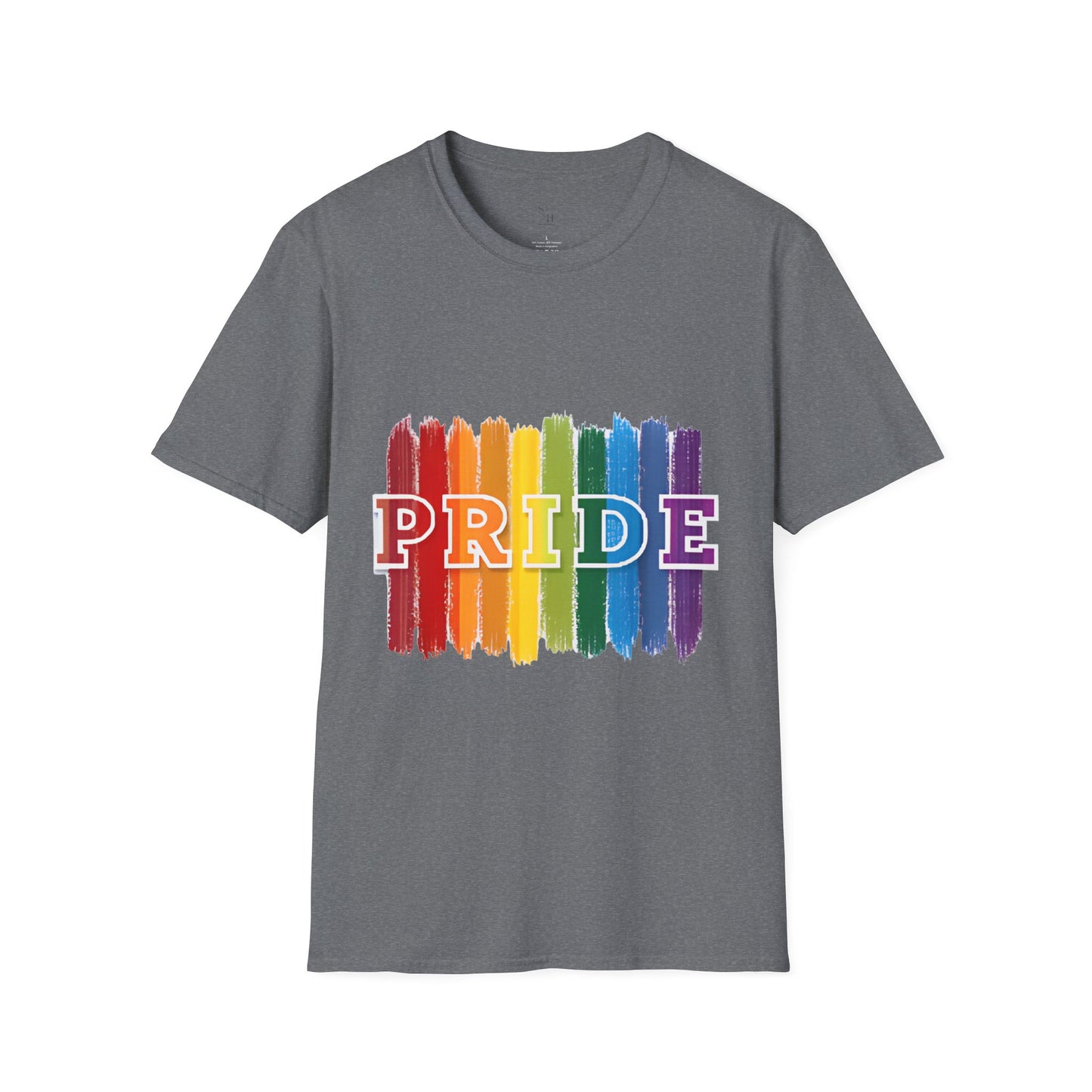 Pride Rainbow Stripes & Fingerprint T-Shirt