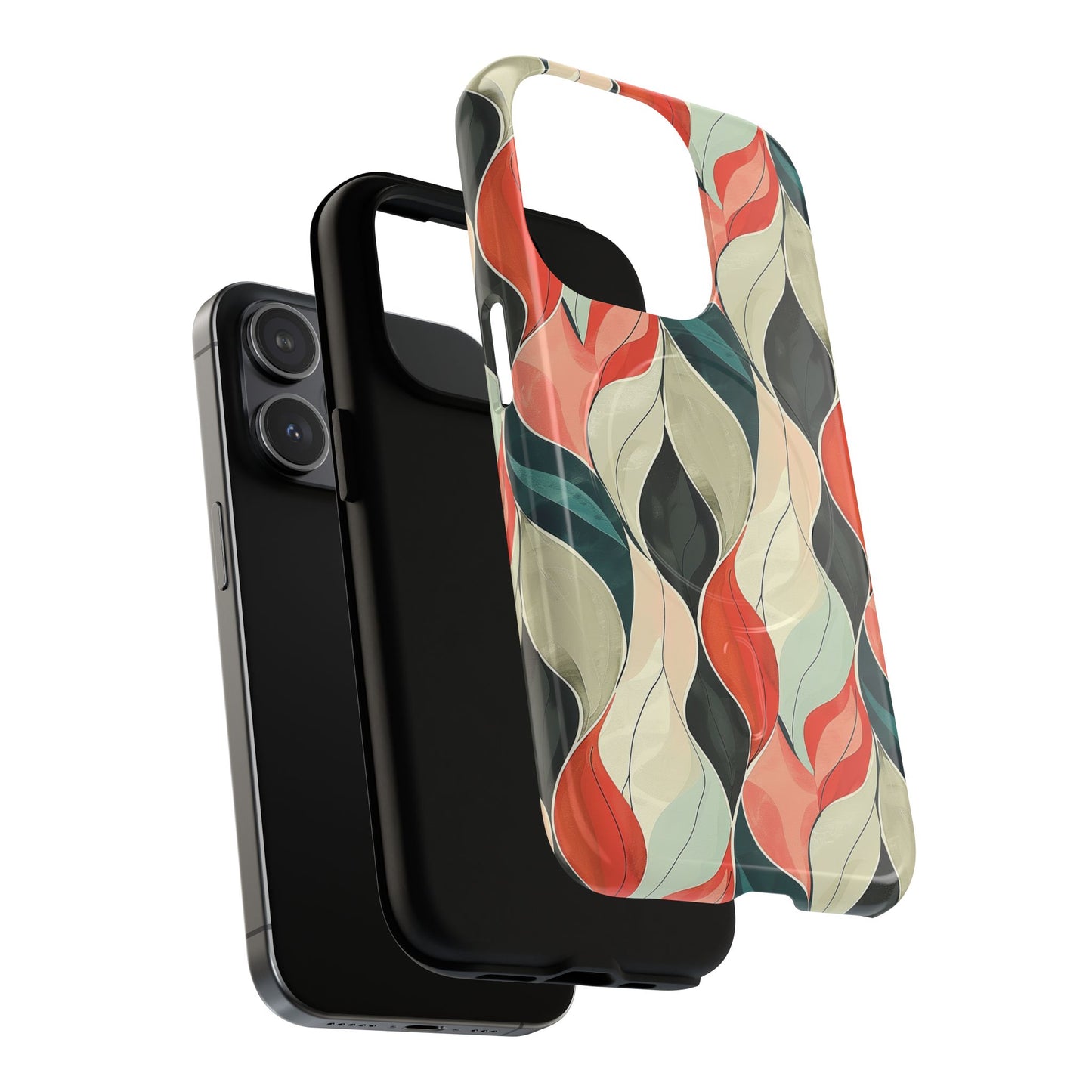 Soft Swirl Floral Tough Magnetic Case