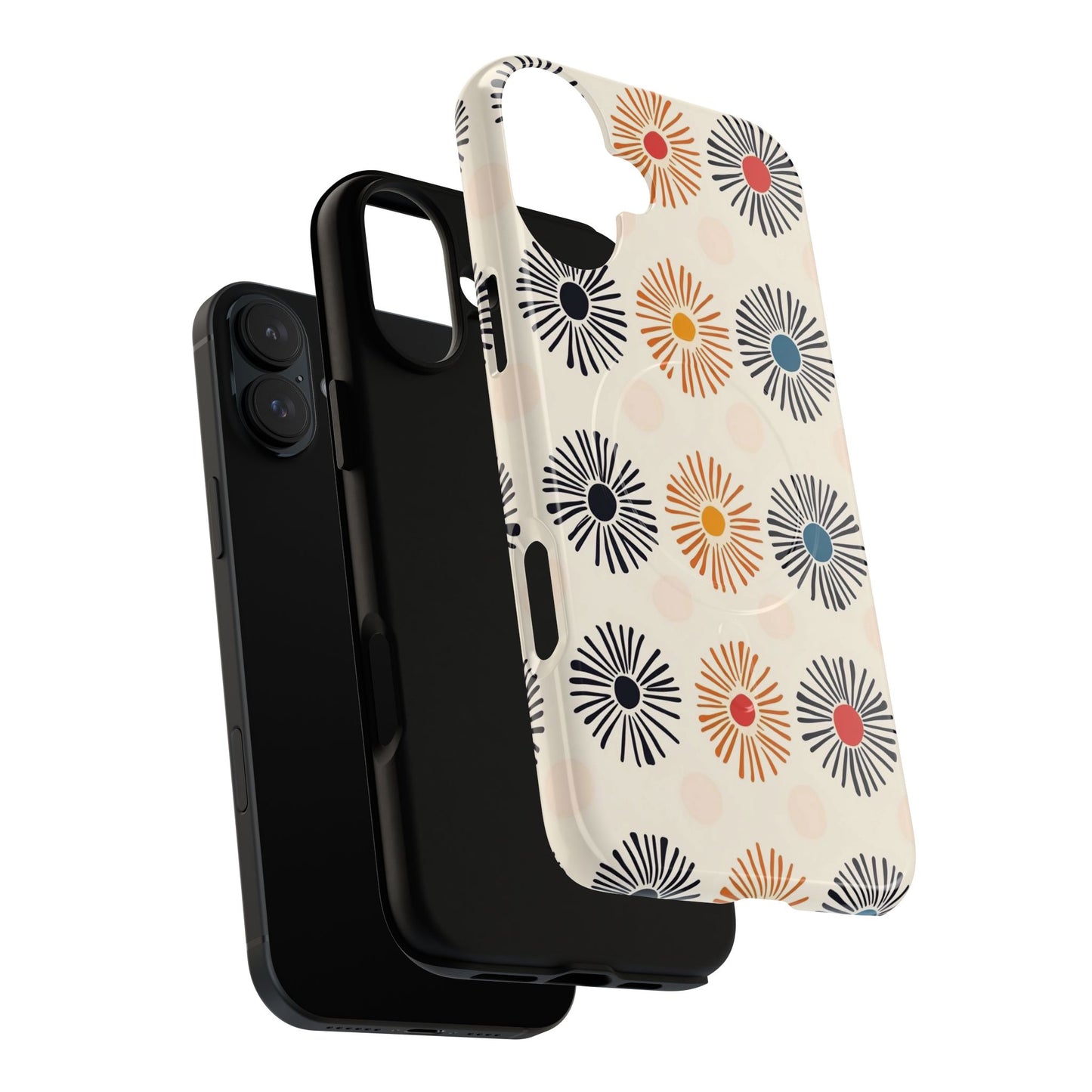 Burstwise Colorful Floral Tough Magnetic Case