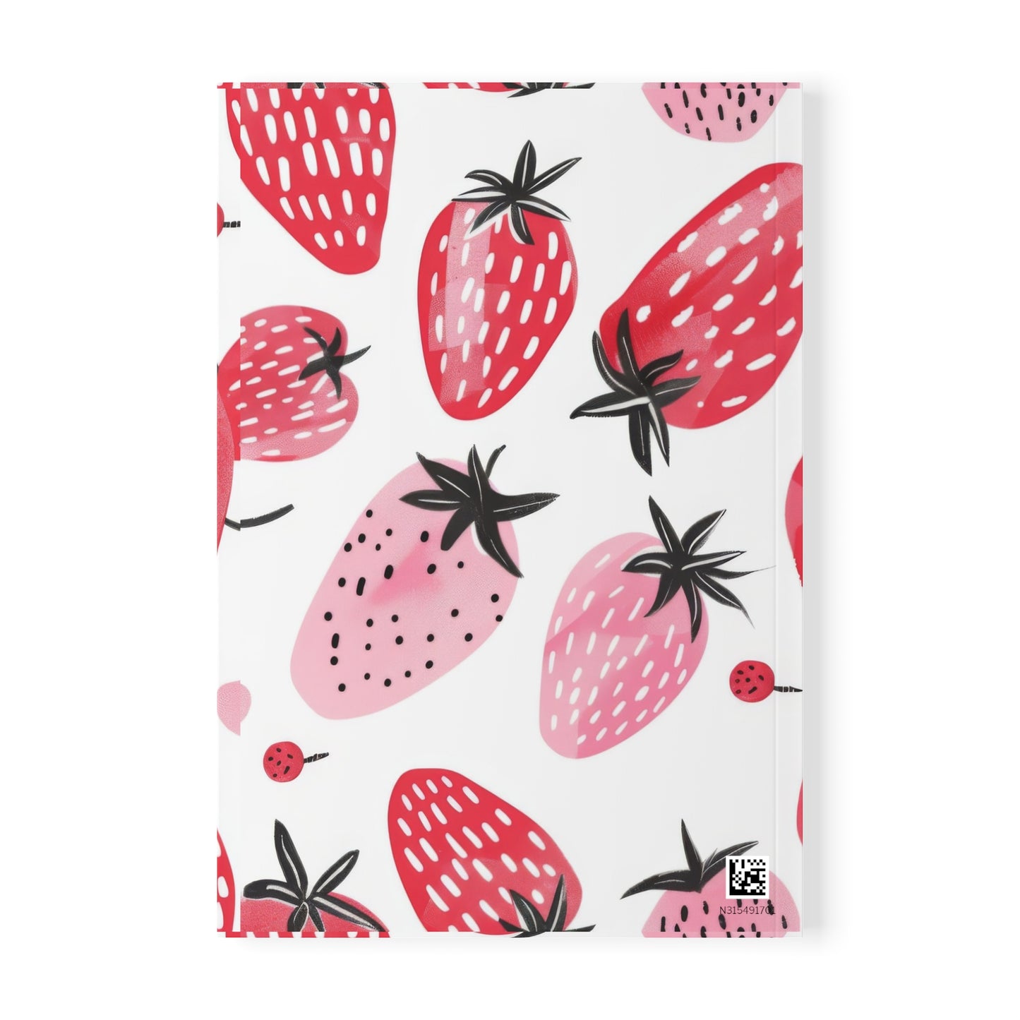 Straw Dazzle Strawberry Softcover Notebook - A5