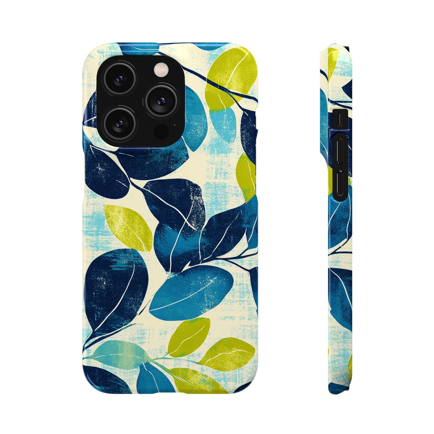 Retro Leaves Snap Phone Case