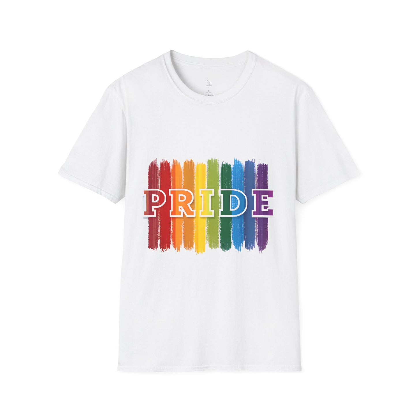 Pride Rainbow Stripes & Fingerprint T-Shirt