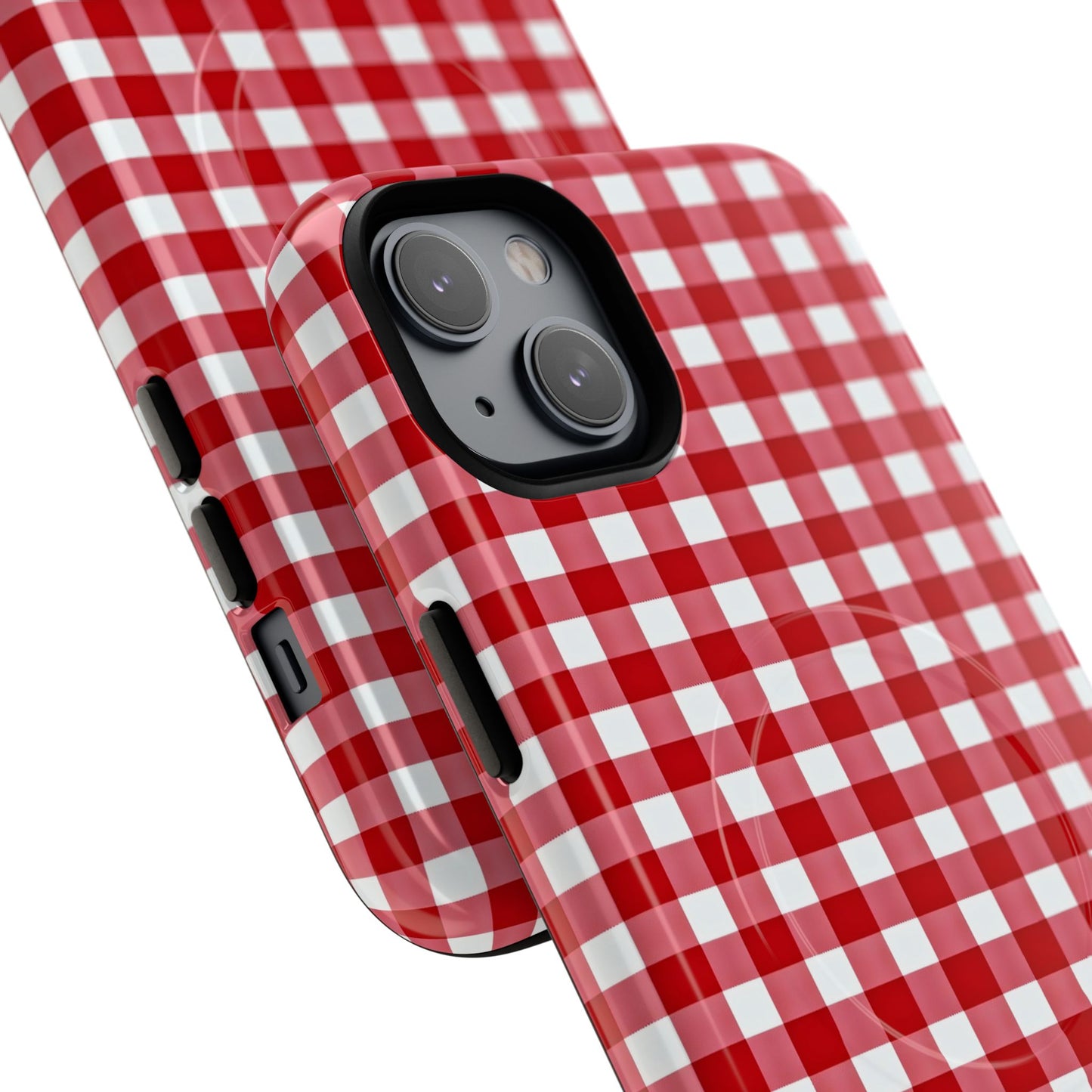 Red Plaid Tough Magnetic Phone Case