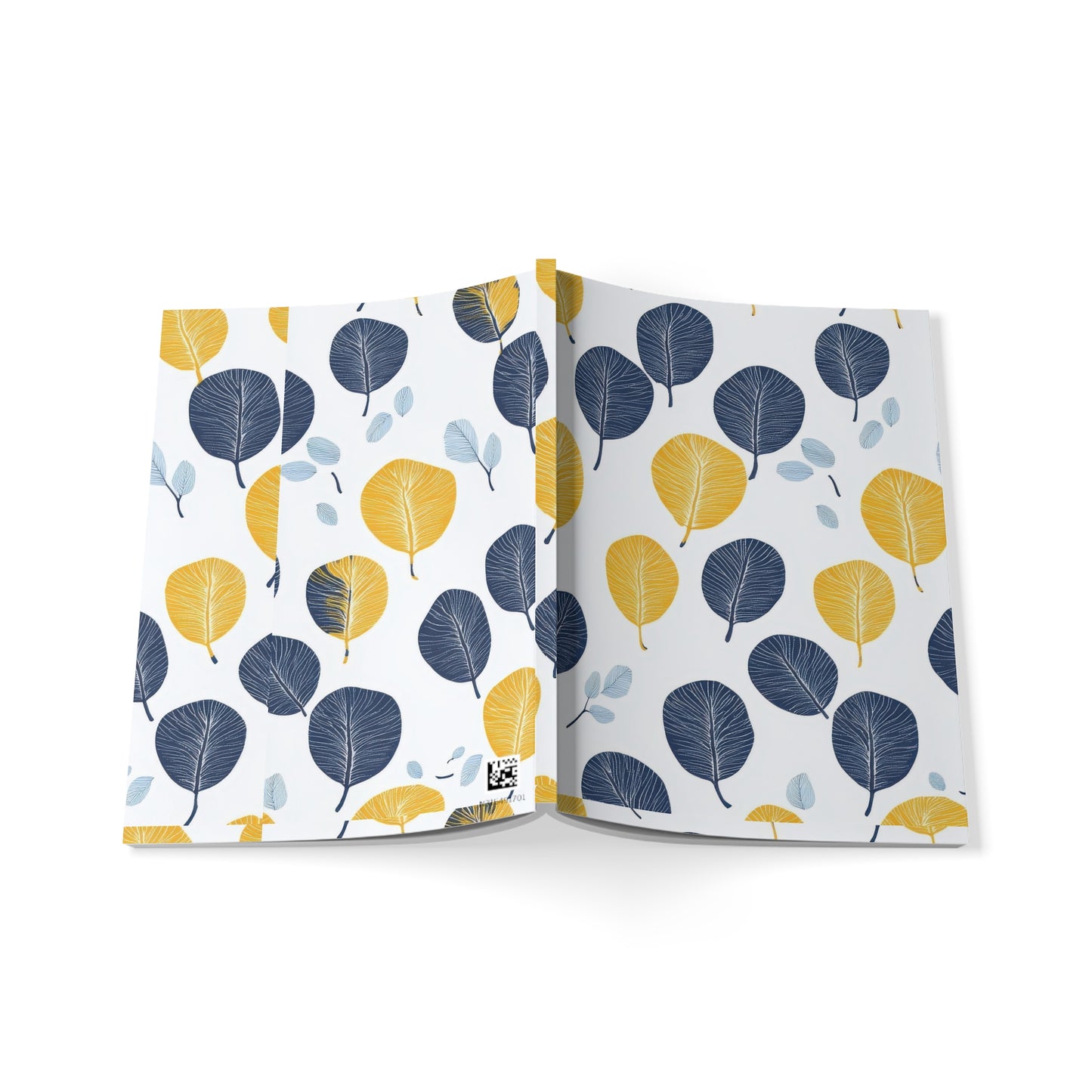 Nordic Canopy – Notizbuch im A5-Format mit Blattmotiv