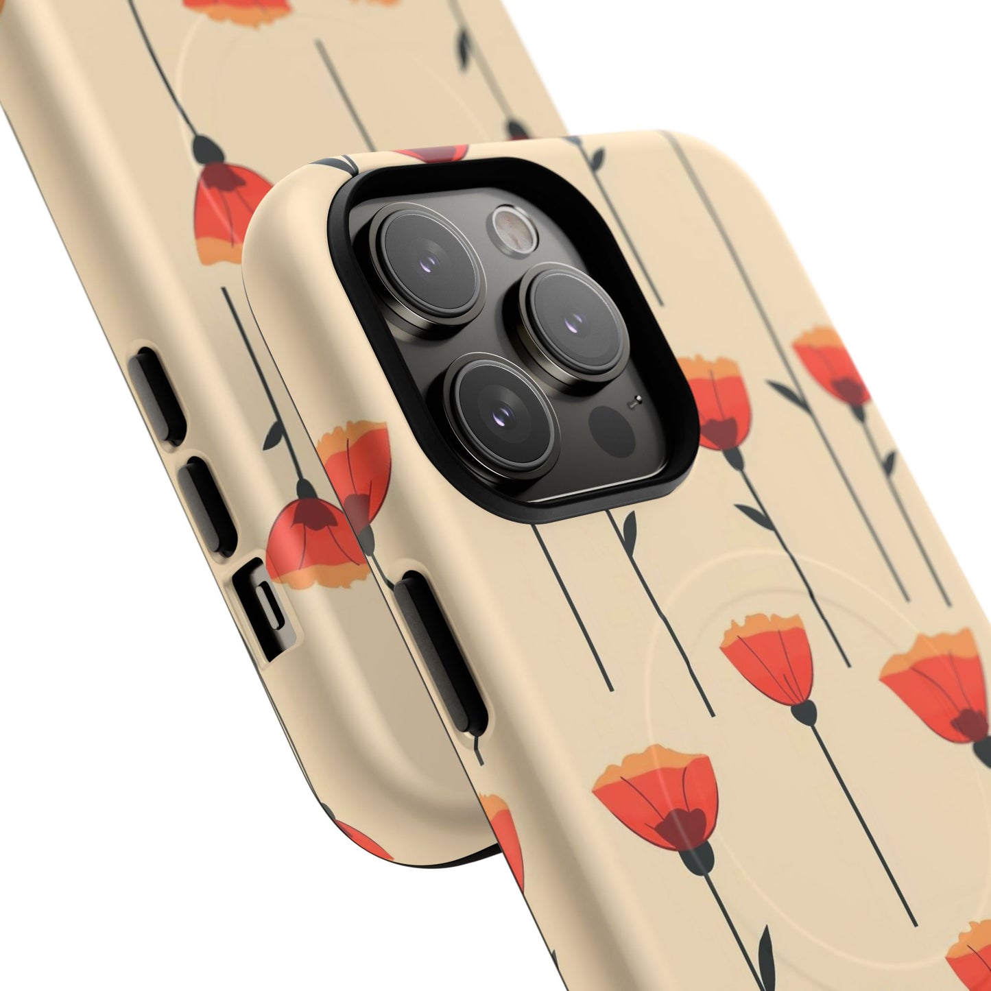Poppy Line Tough Magnetic Phone Case