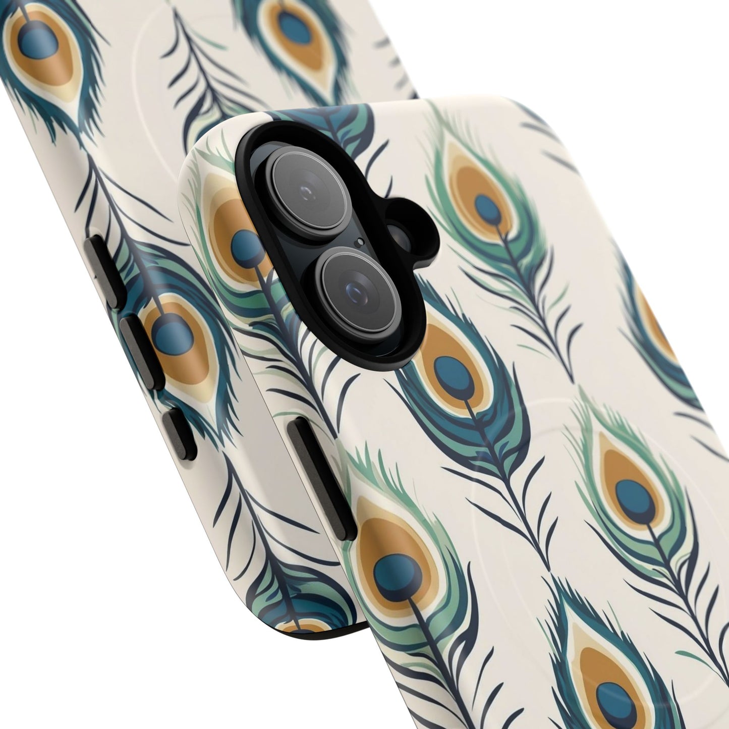 Peacock Feather Phone Tough Magnetic Case