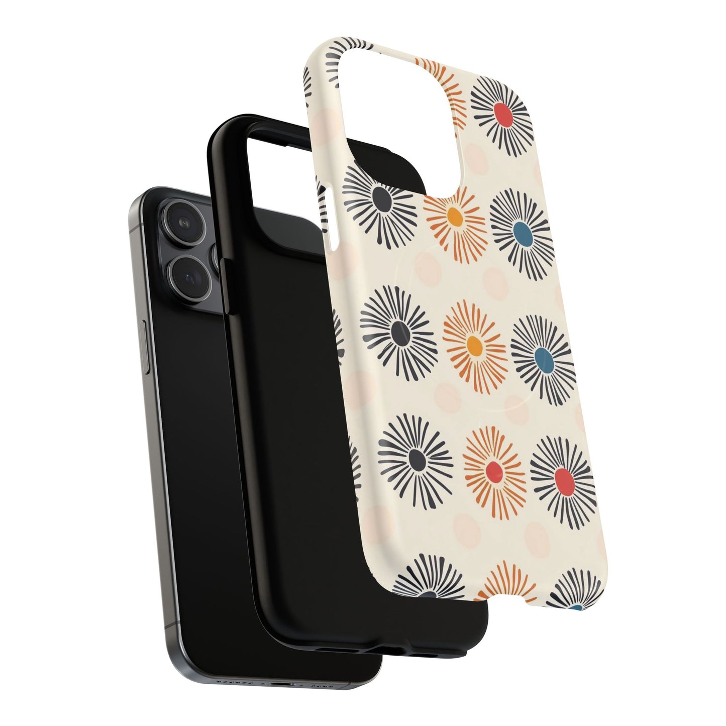 Burstwise Colorful Floral Tough Magnetic Case
