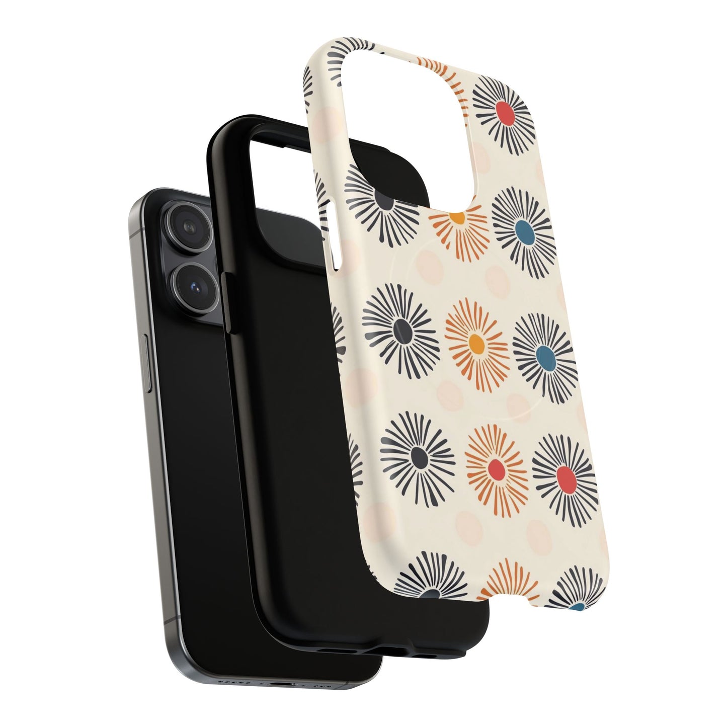 Burstwise Colorful Floral Tough Magnetic Case