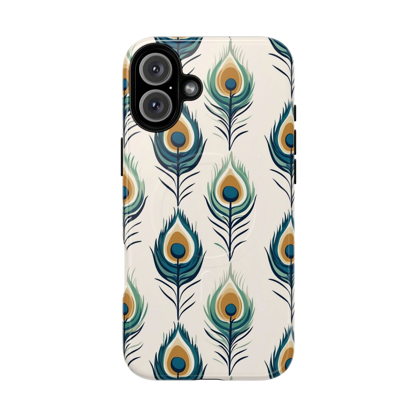 Peacock Feather Phone Tough Magnetic Case