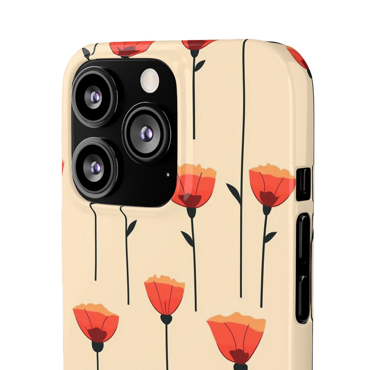 Poppy Line Snap Phone Case