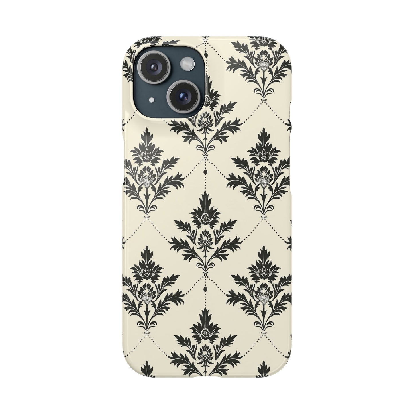 Midnight Damask Snap Case