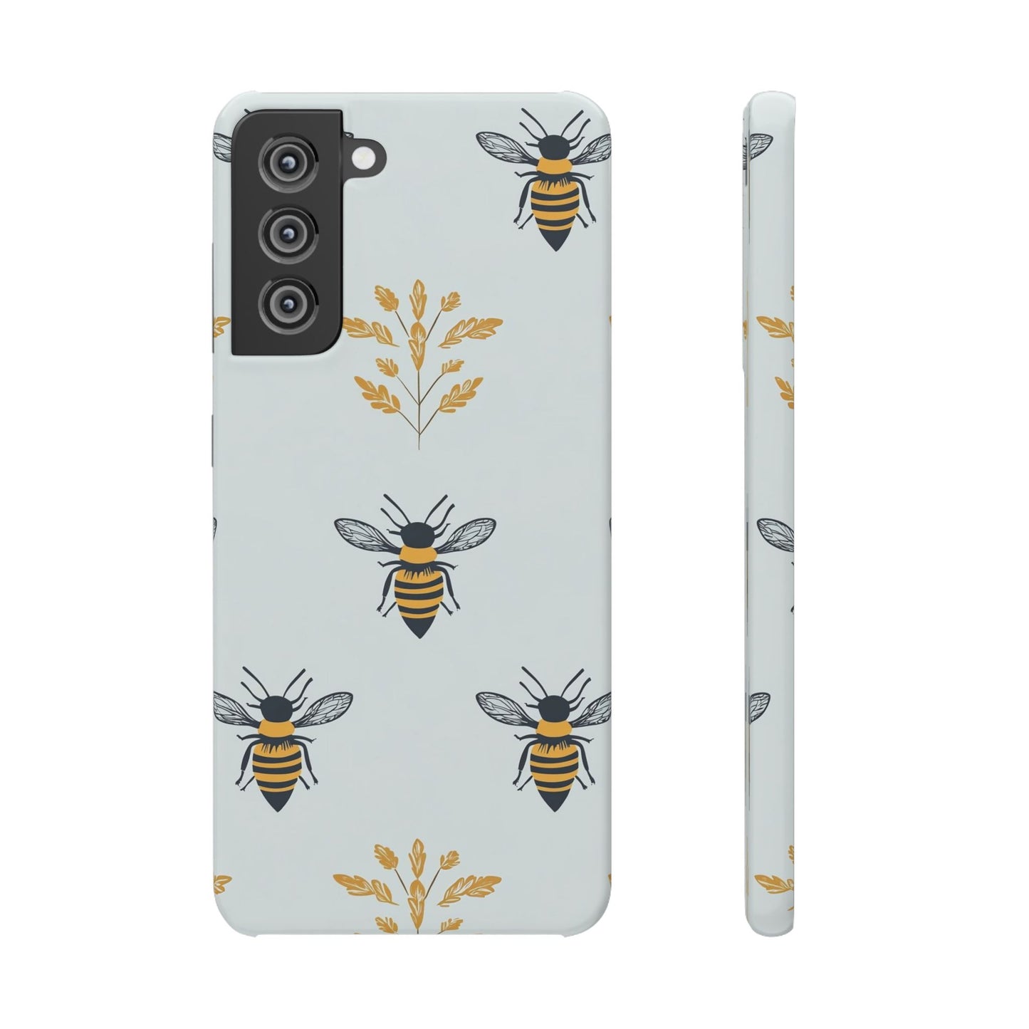 Blue Buzzing Bees Snap Case