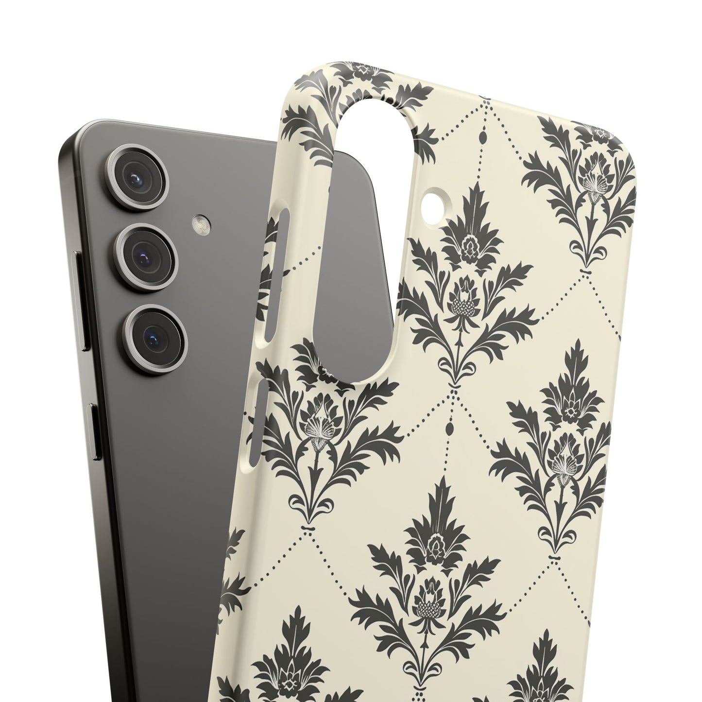 Midnight Damask Snap Case