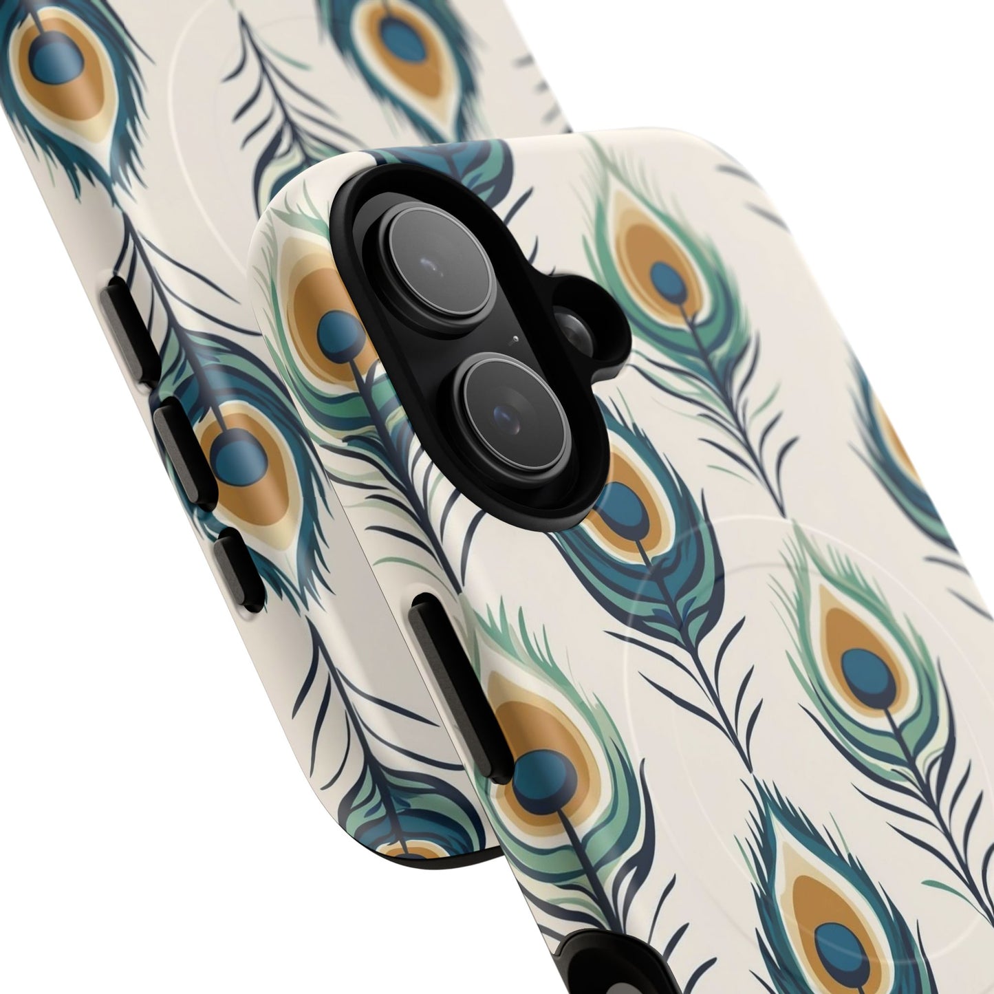Peacock Feather Phone Tough Magnetic Case