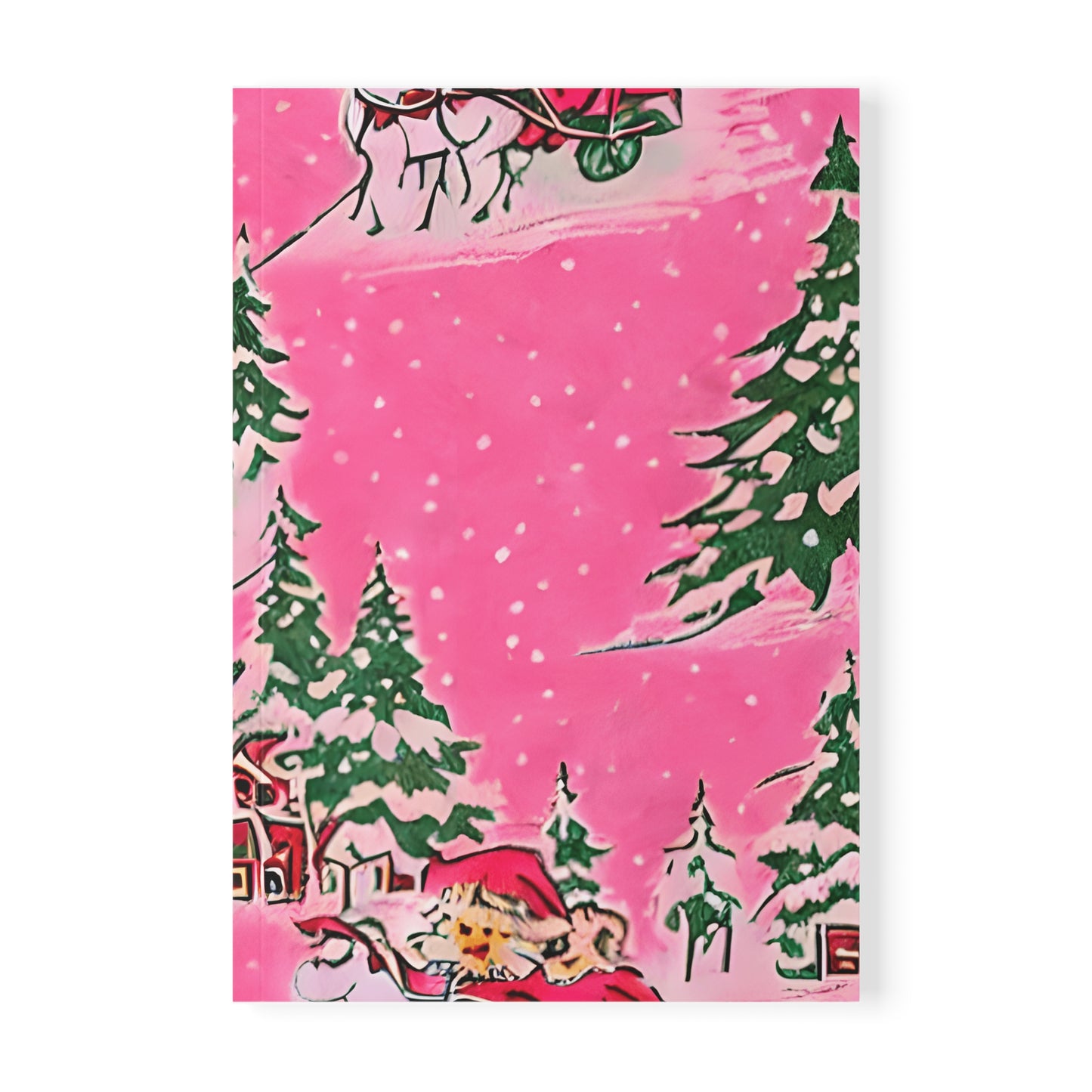 Vintage Christmas Softcover Notebook, A5