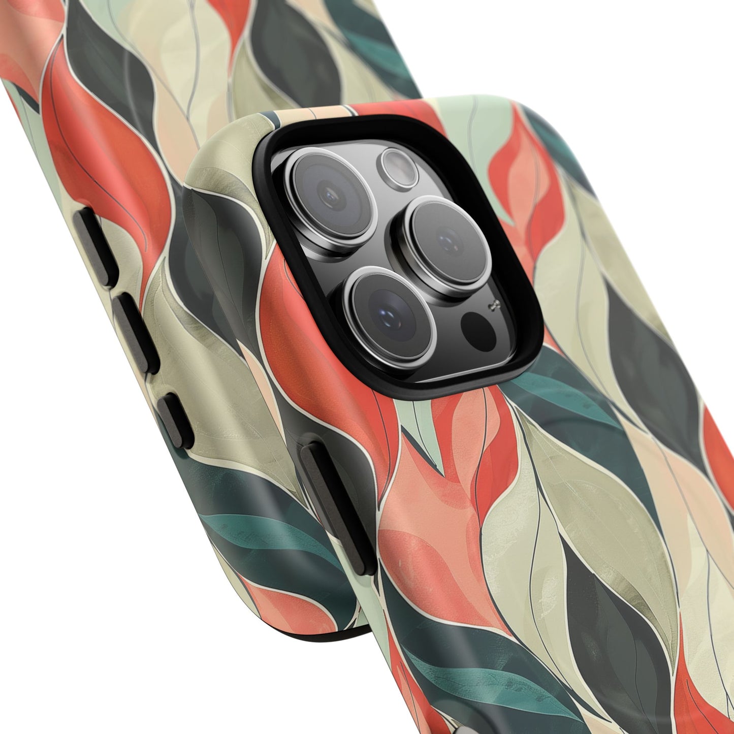 Soft Swirl Floral Tough Magnetic Case