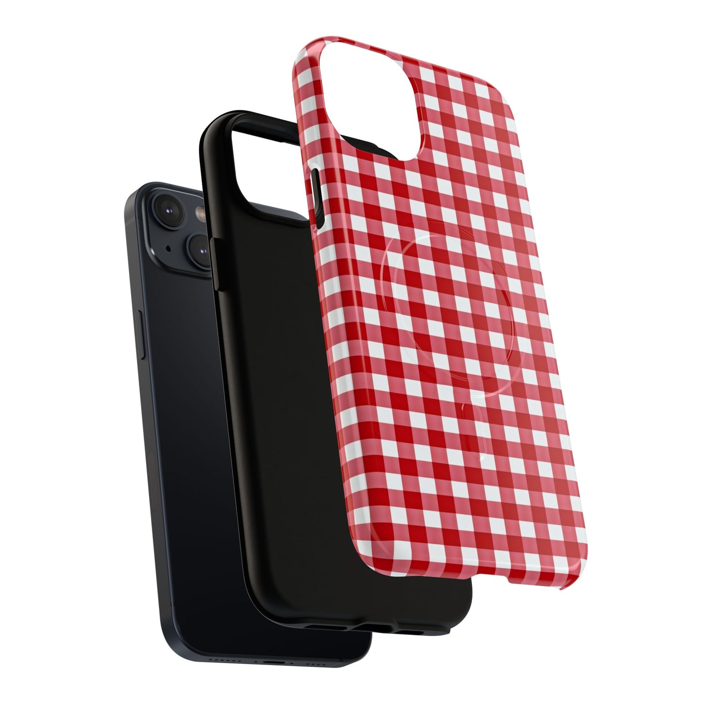Red Plaid Tough Magnetic Phone Case