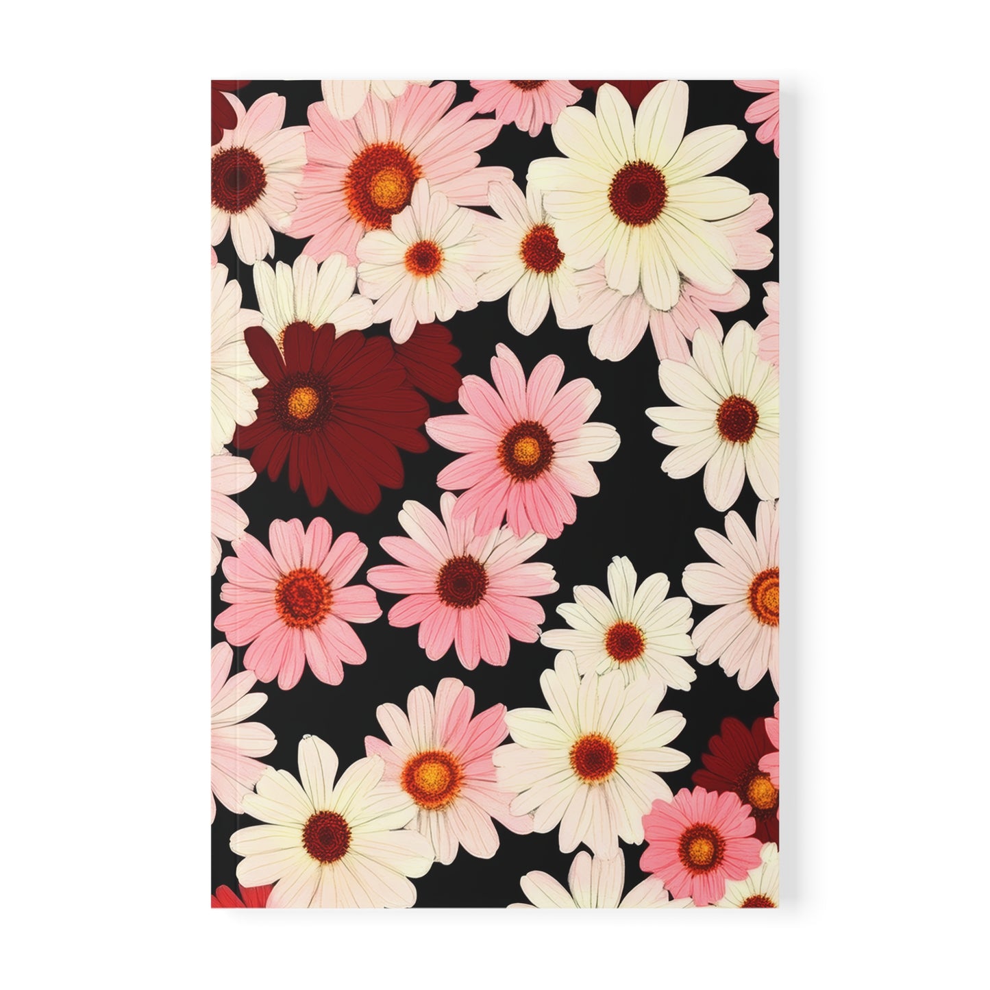 Petal Swing Retro Floral Softcover Notebook, A5