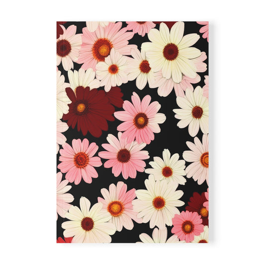 Petal Swing Retro Floral Softcover Notebook, A5