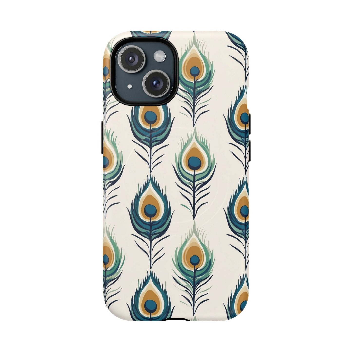 Peacock Feather Phone Tough Magnetic Case