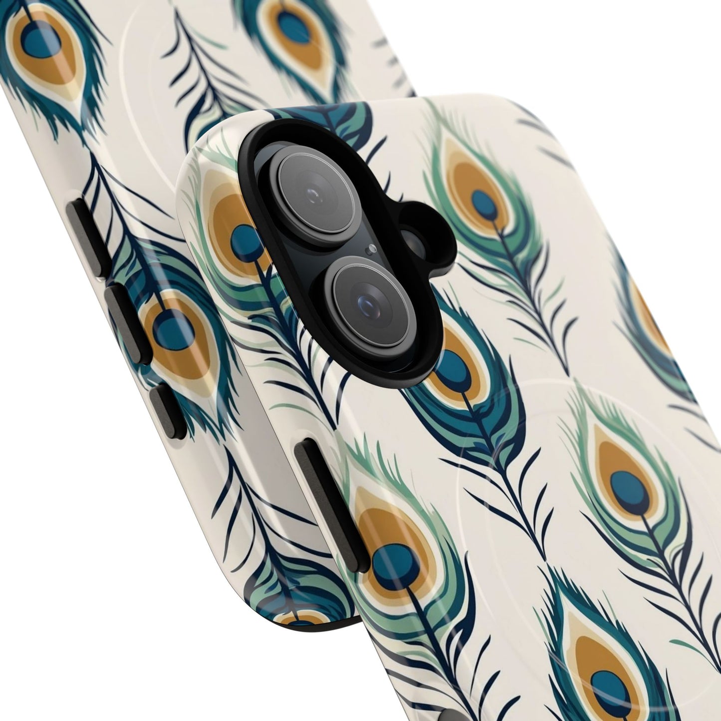 Peacock Feather Phone Tough Magnetic Case