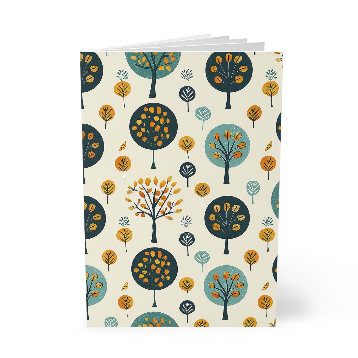Scandi Lollipop Trees Notizbuch, Softcover, A5