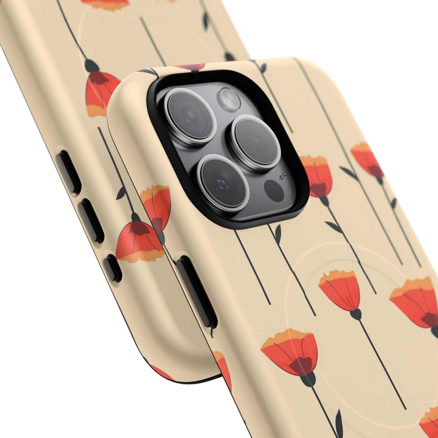 Poppy Line Tough Magnetic Phone Case