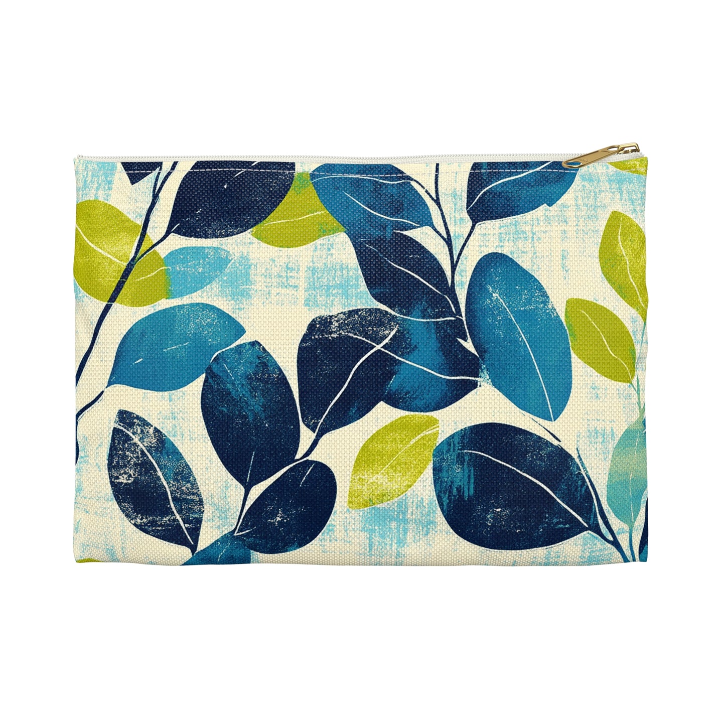 Retro Leaves Accessory Pouch