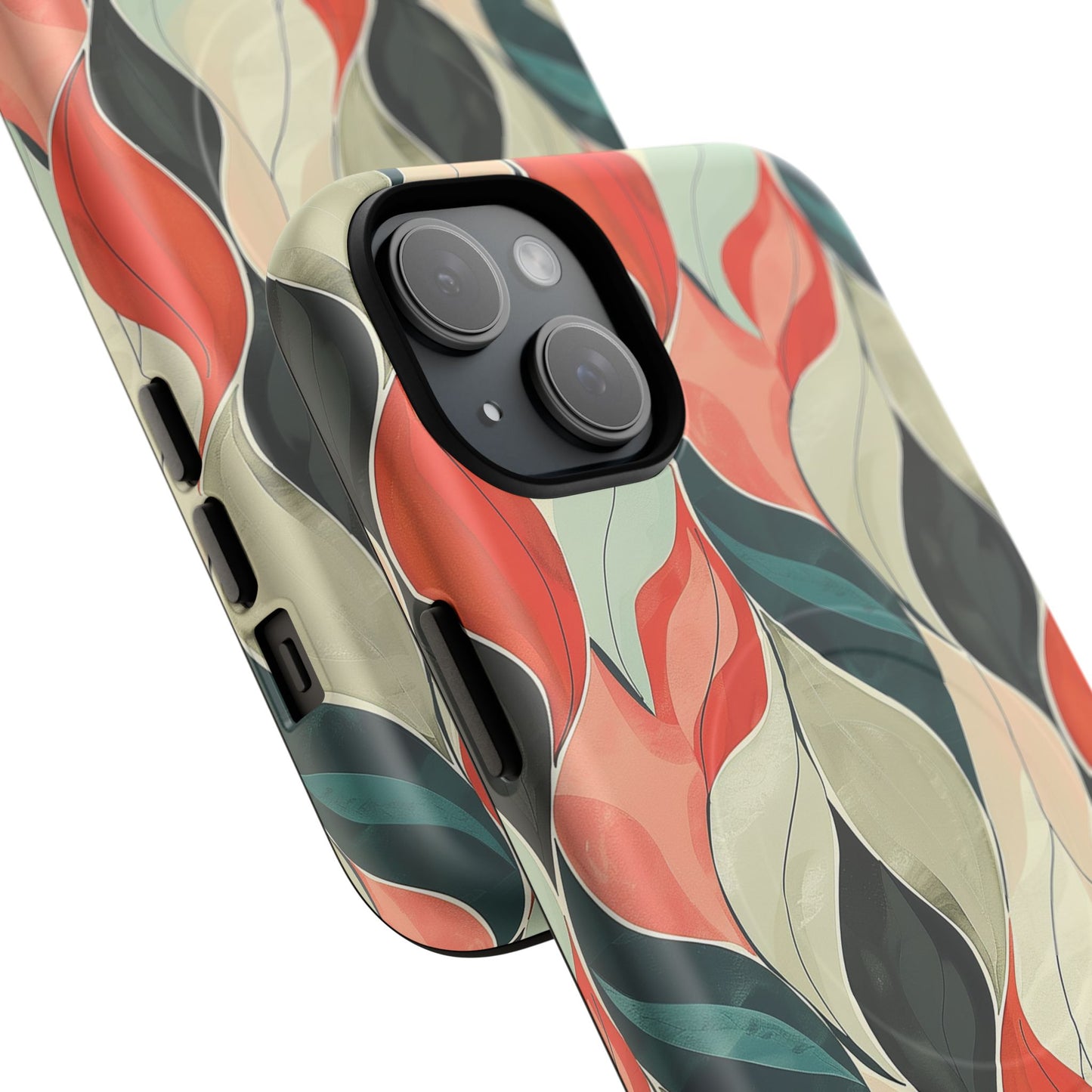Soft Swirl Floral Tough Magnetic Case
