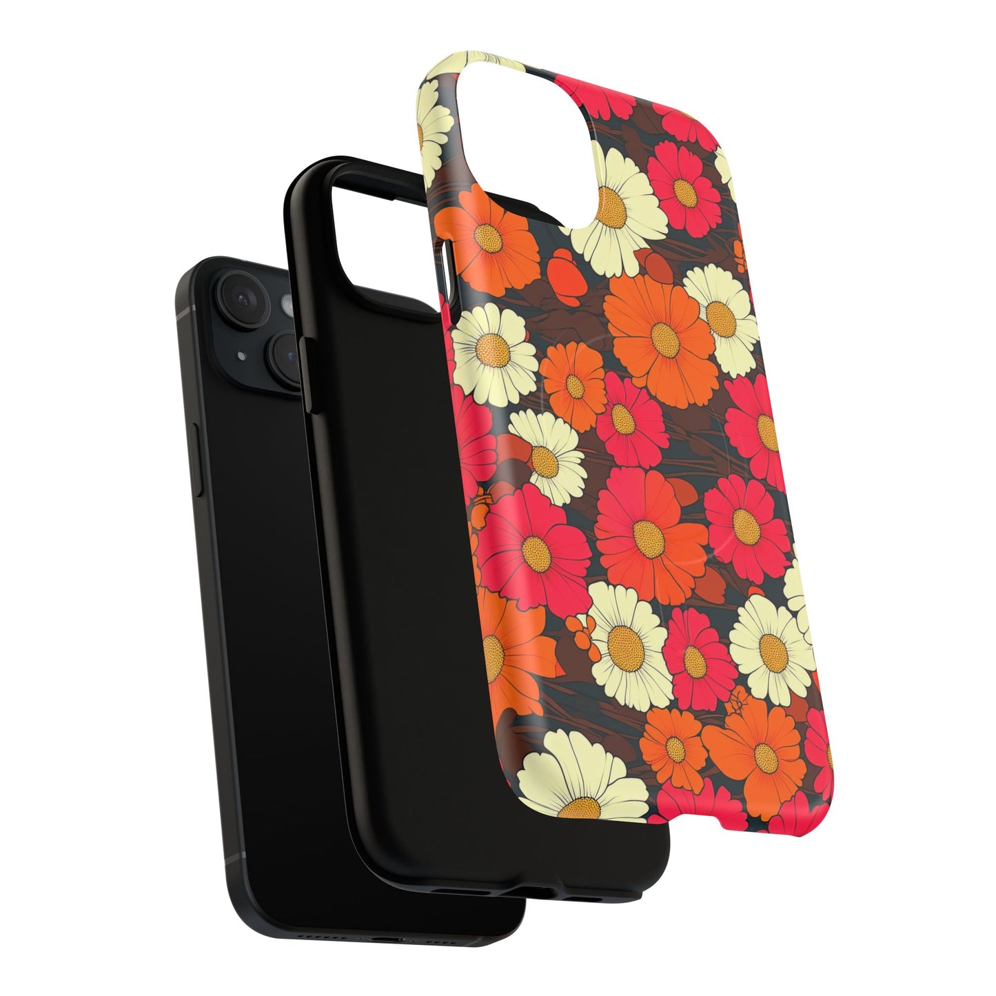 Flower Power Vintage Phone Tough Magnetic Case