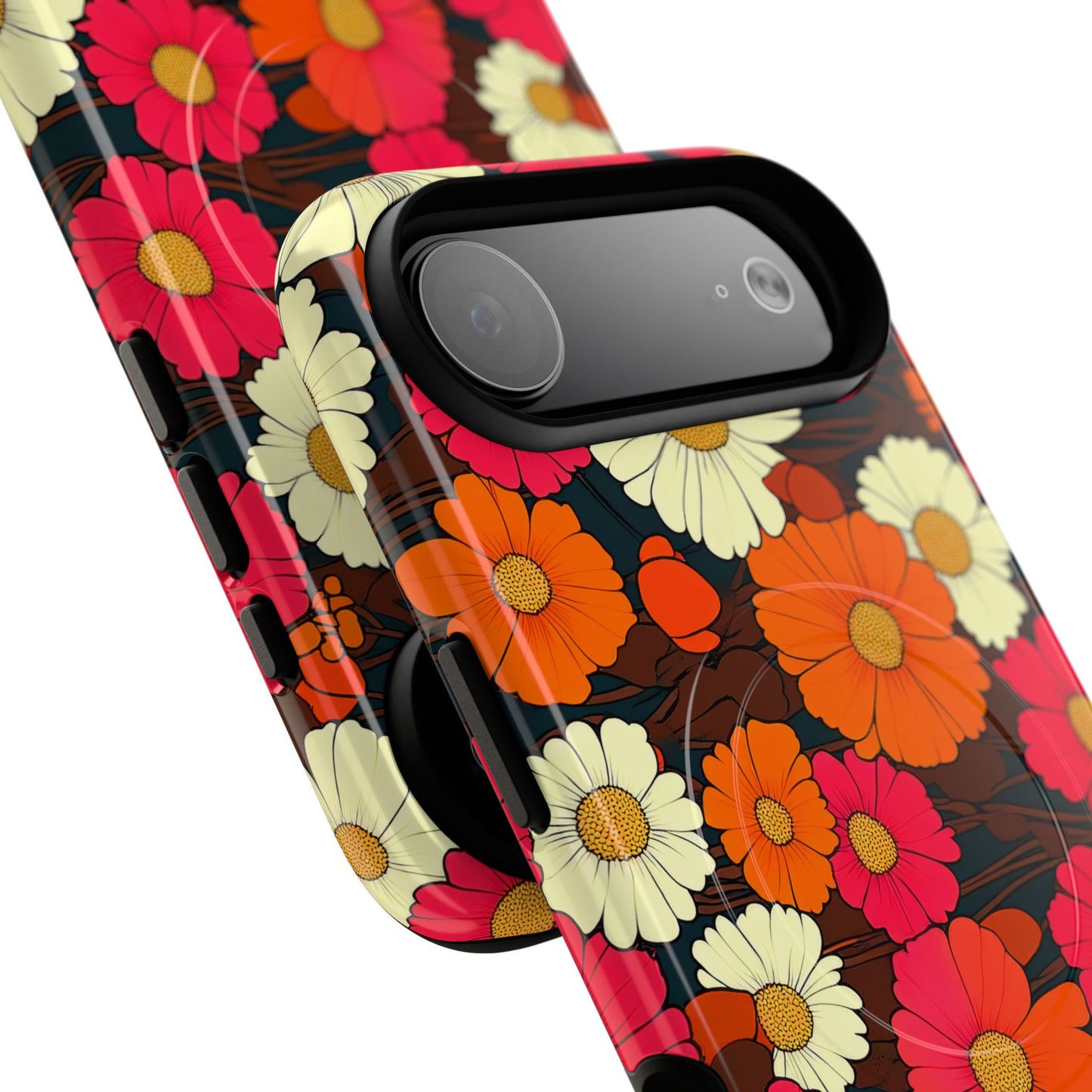 Flower Power Vintage Phone Tough Magnetic Case
